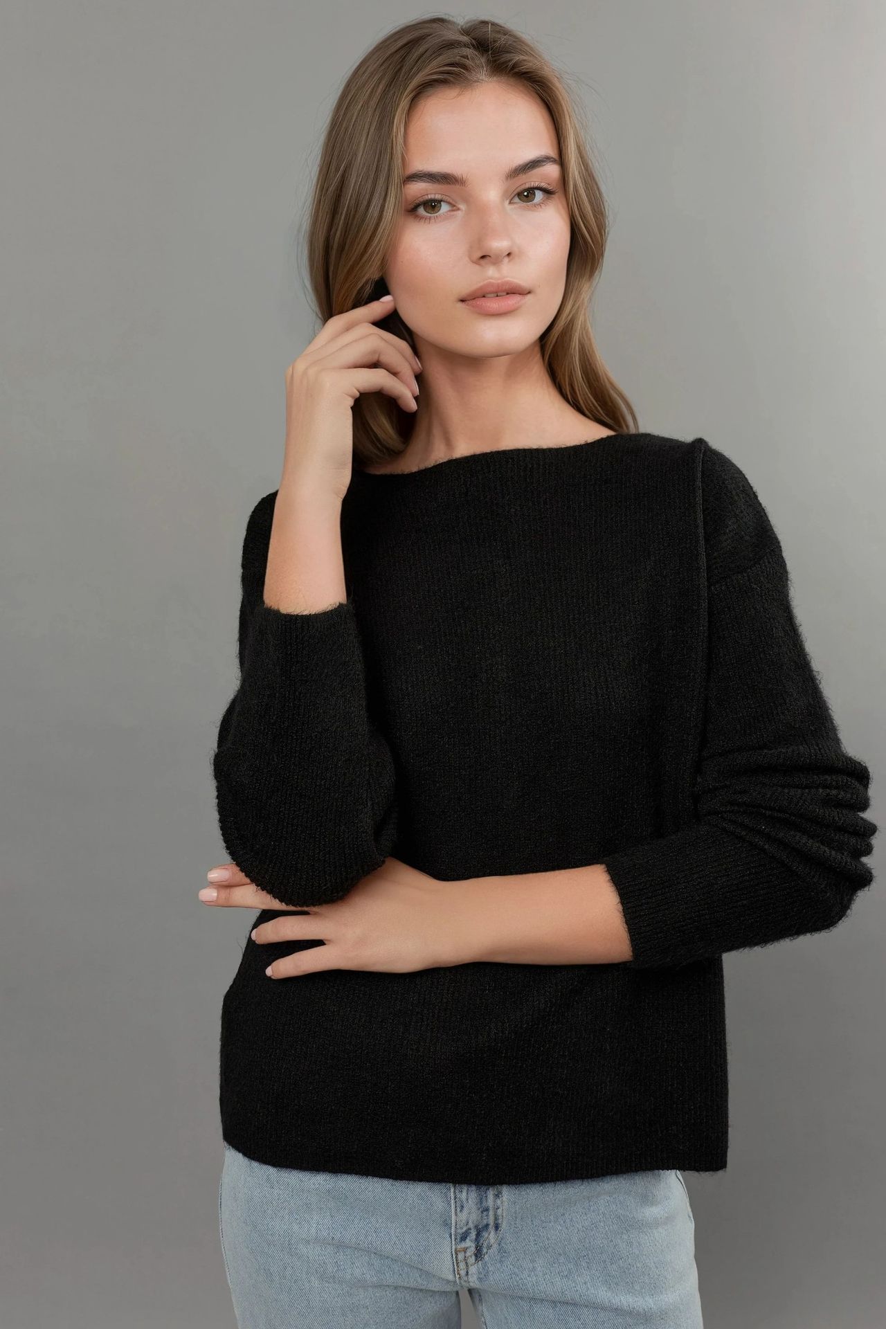 Ultra Soft Crew Neck Buttoned Dual-use Cardigan 3