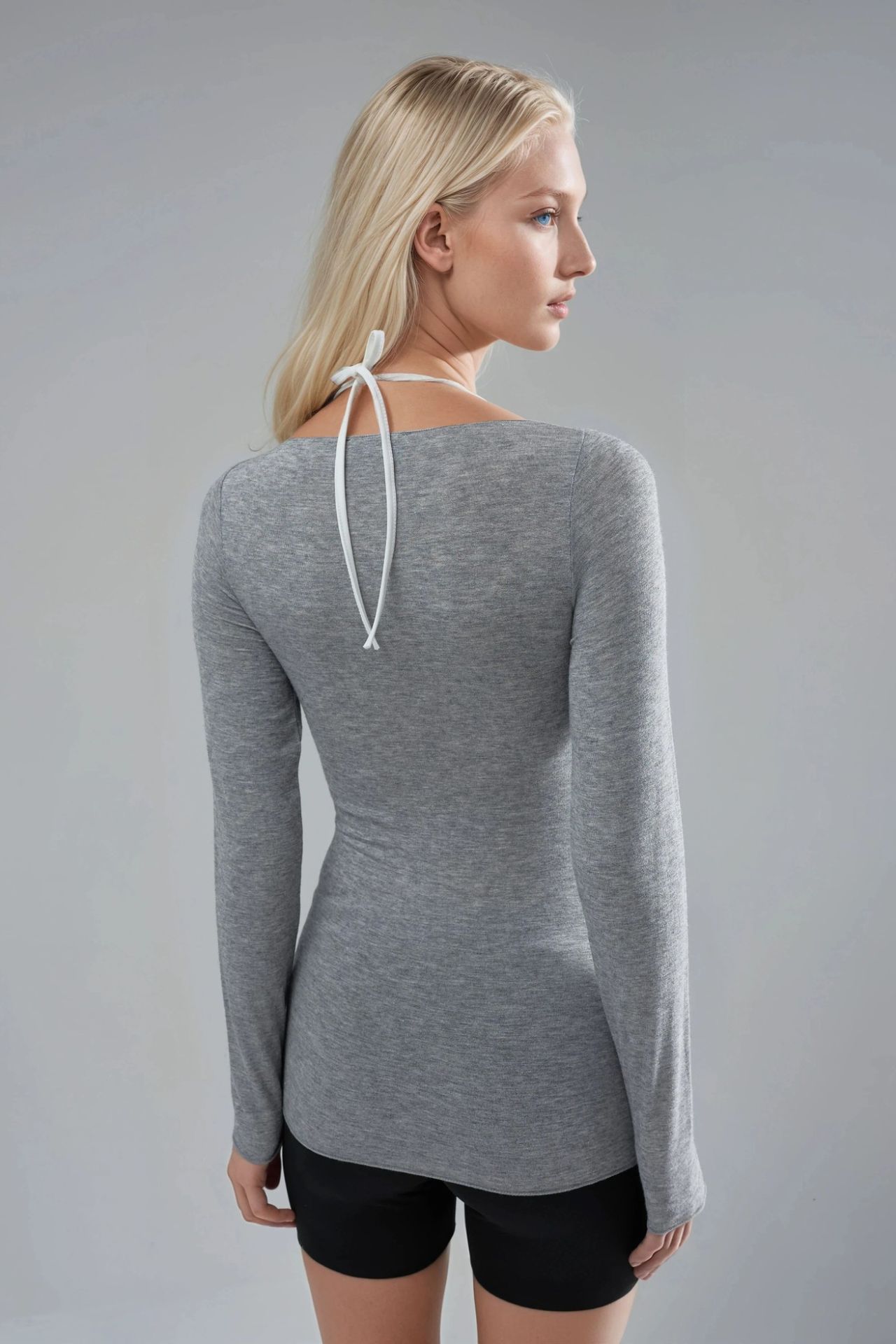 BUSEM Slim Fit Boat Neck Blouse 3
