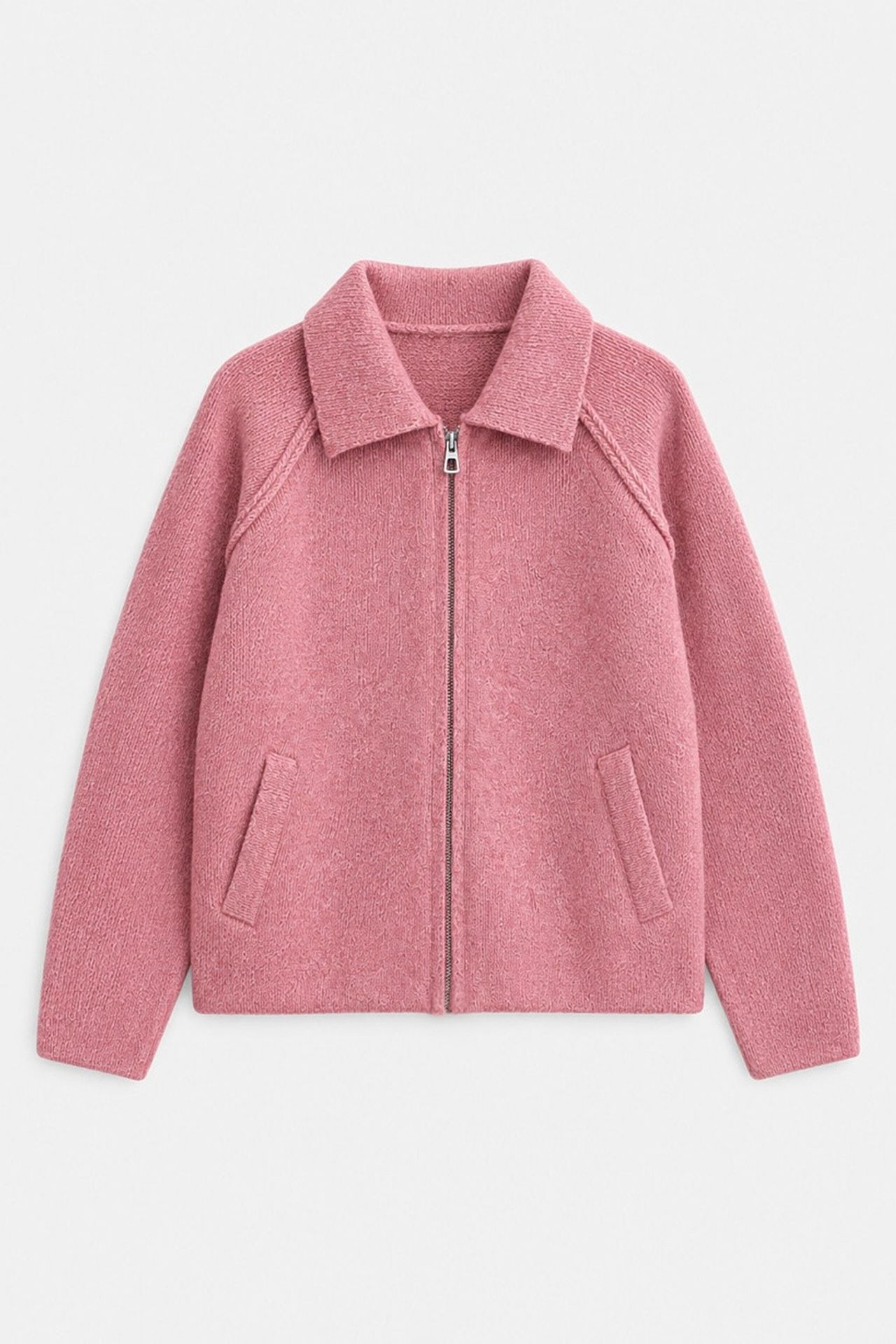 Soft Touch Zip-Up Knit Cardigan 6