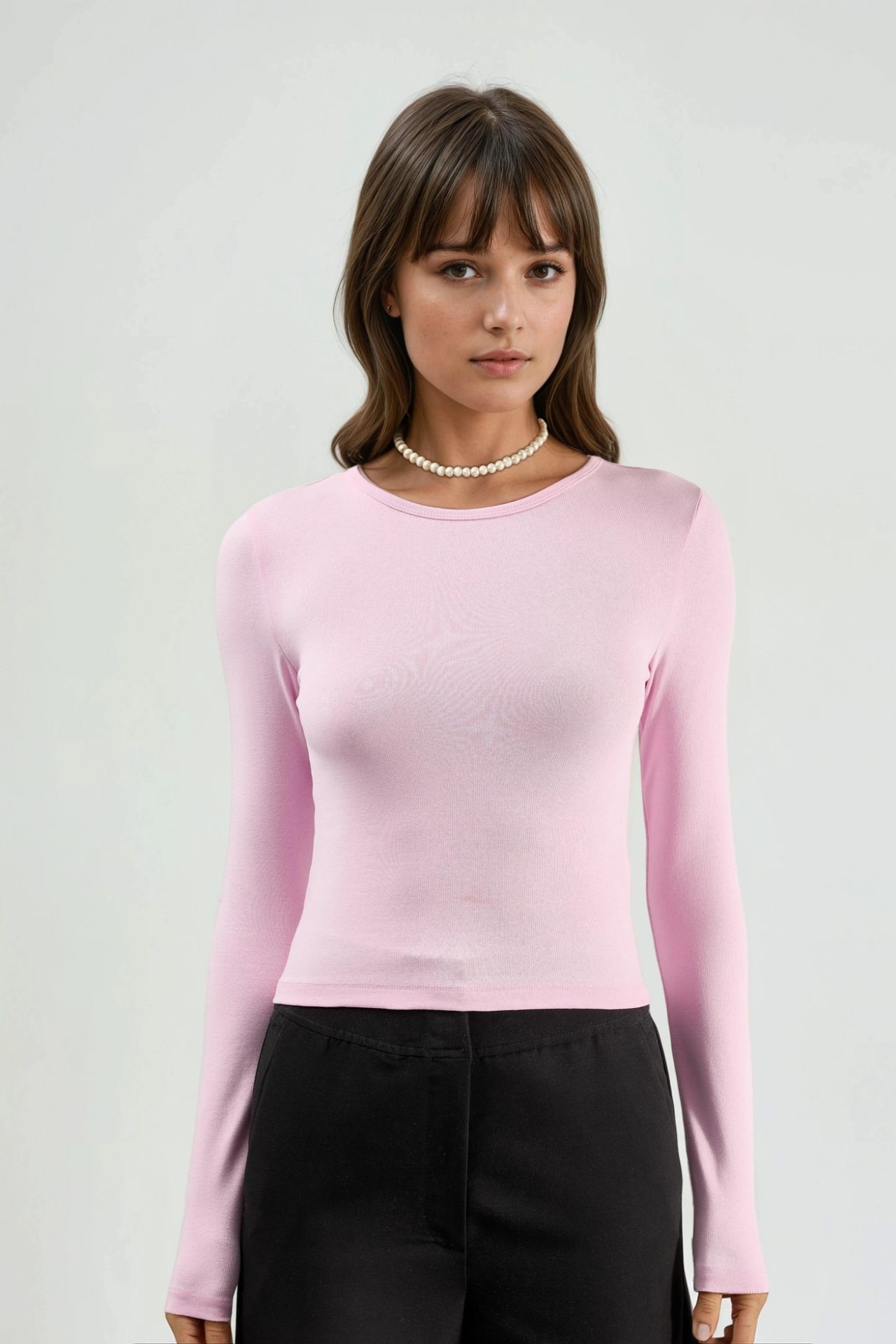 BUSEM Long Sleeve Crew Neck Blouse 6