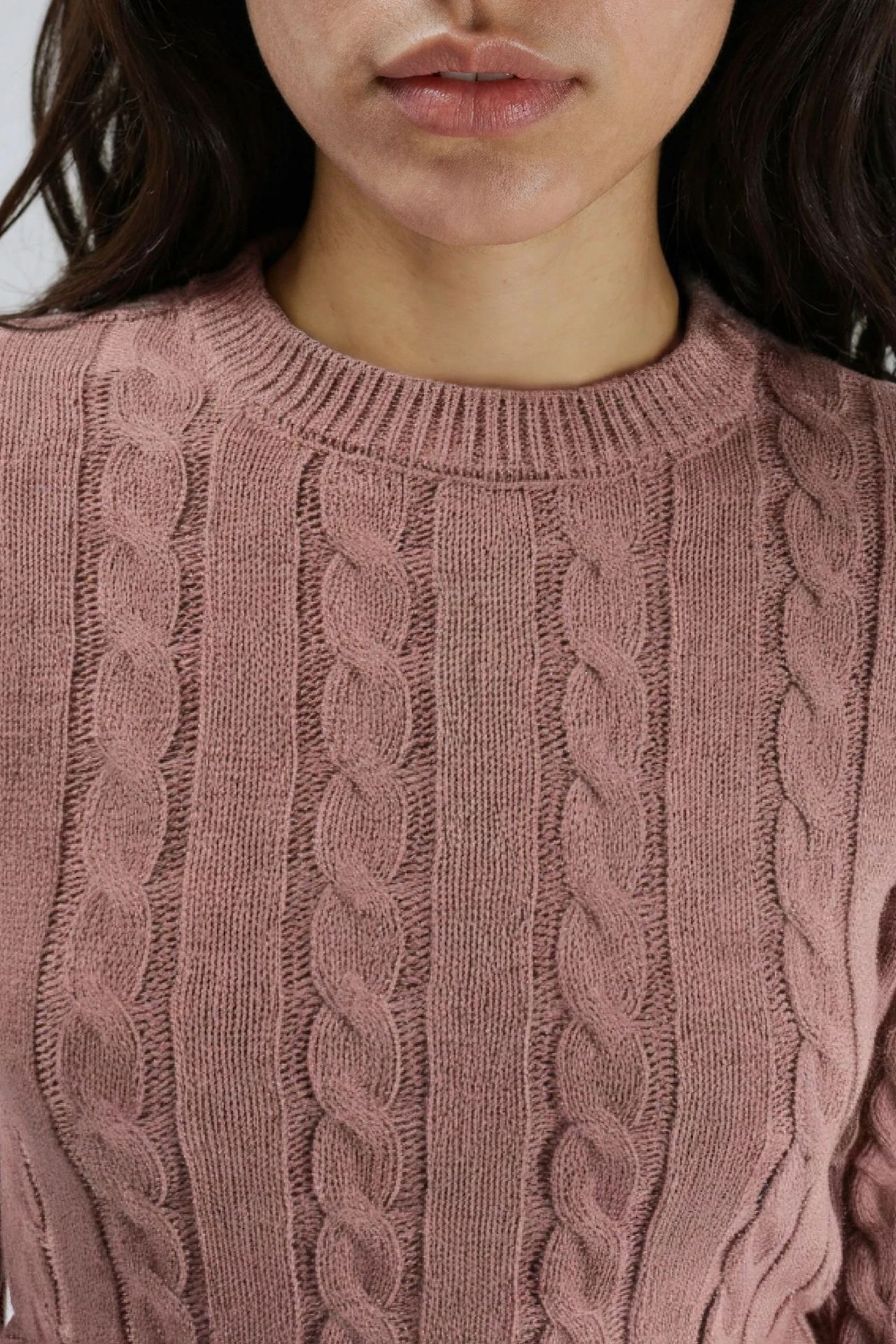 MY FASHION Fitted Cable Knit Sweater 7