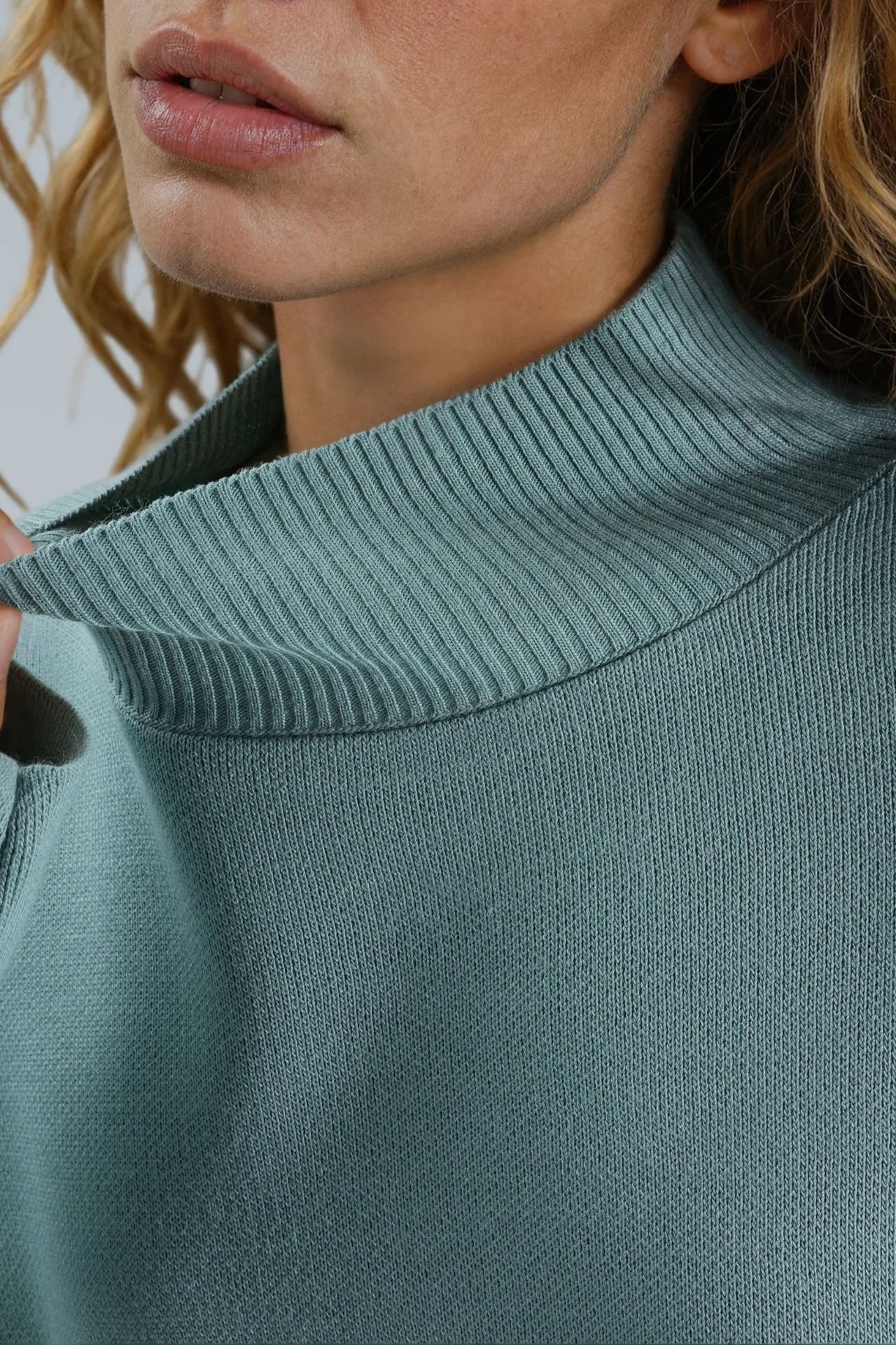 MY FASHION Oversized Ribbed Turtleneck Sweater 6