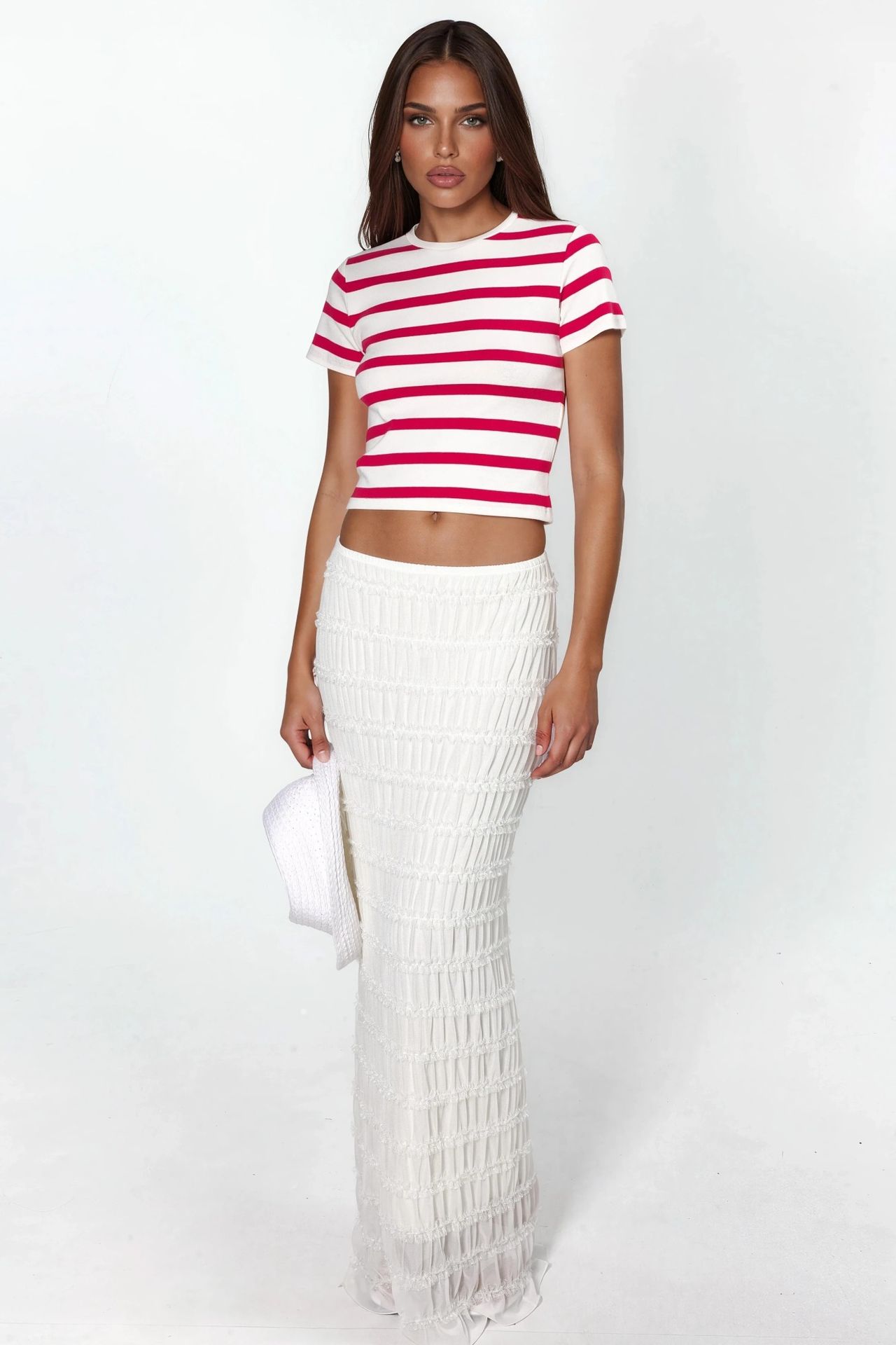 BUSEM Striped Crew Neck Basic T-Shirt 5