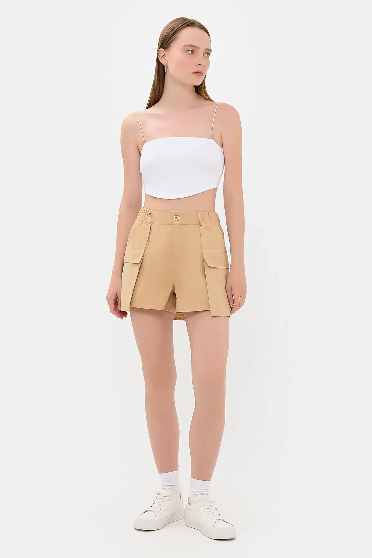 High-Waist Utility Skort