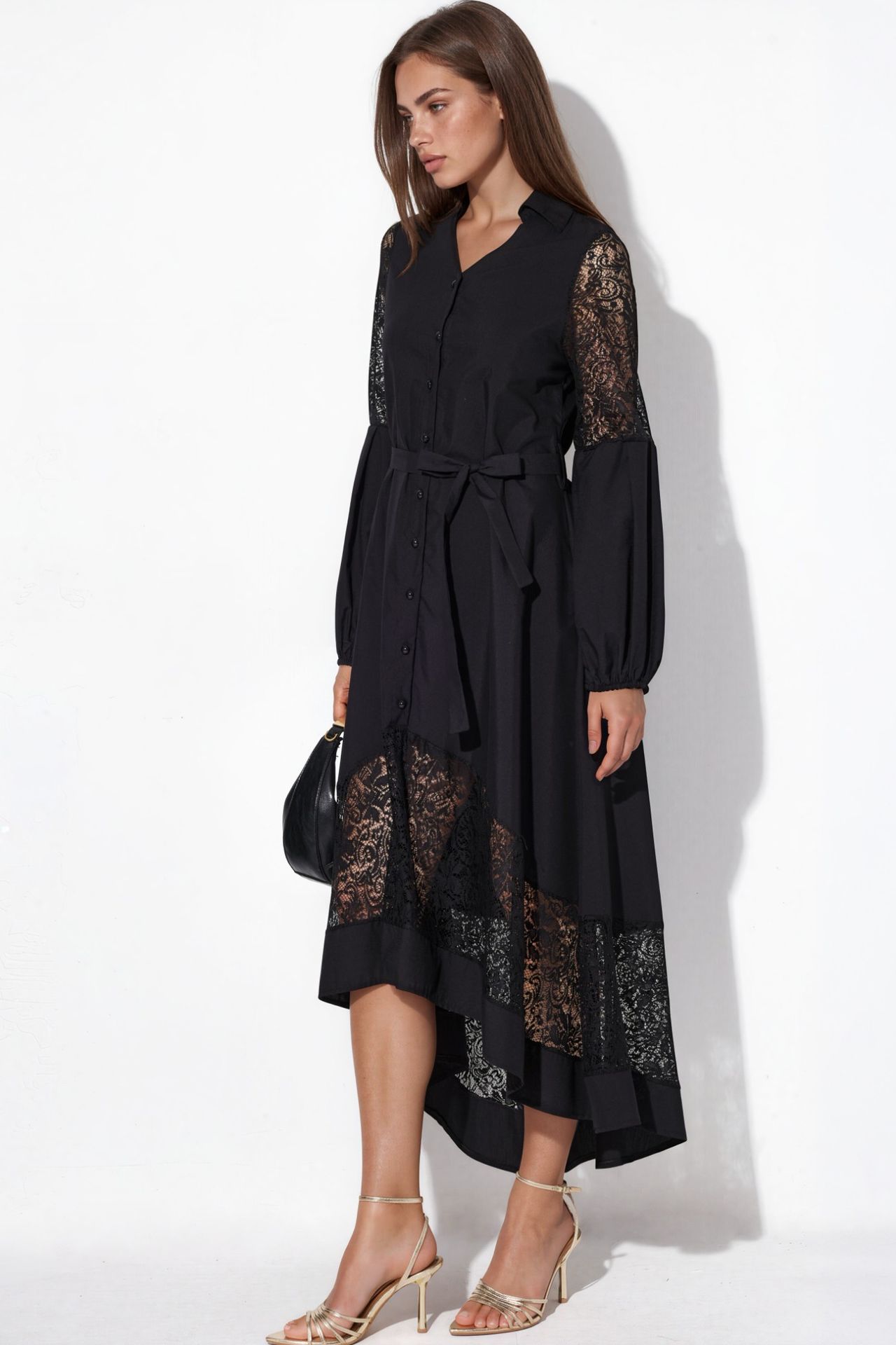 MSN Embroidered Midi Wrap Dress 2
