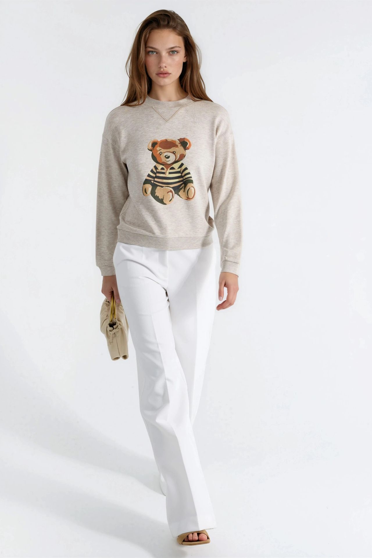 BUSEM Printed Crew Neck Sweatshirt 5