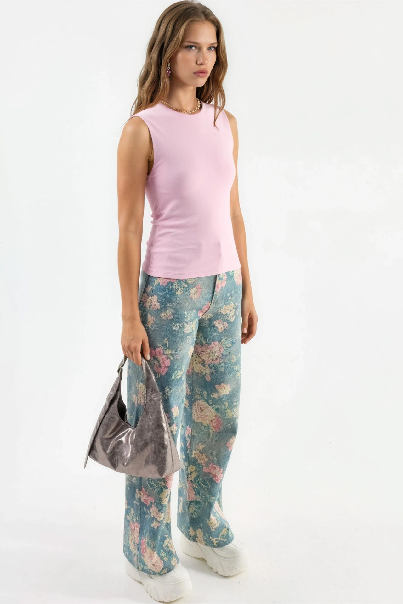 BUSEM Crew Neck Sleeveless Solid Top 2