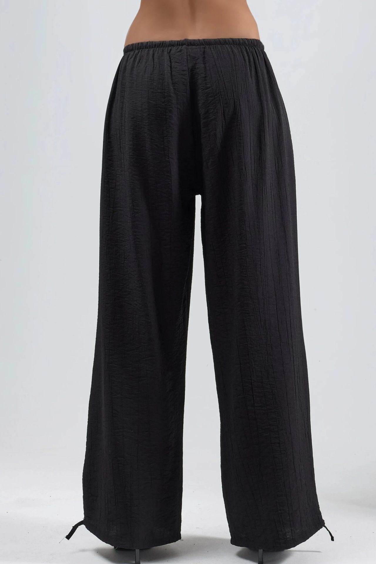 BUSEM Elastic Waist Pants with Tie Detail 3