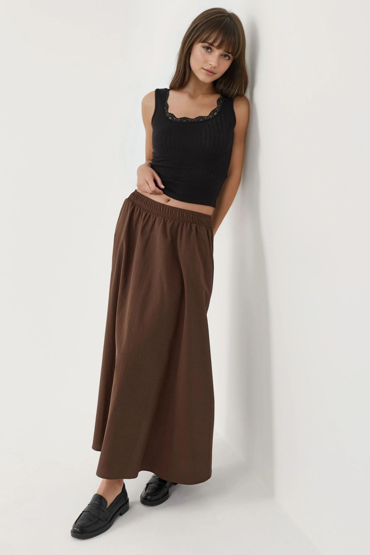 BUSEM Lace Detail U Collar Tank Top 4