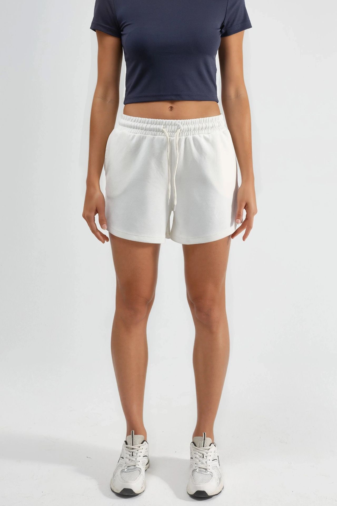 BUSEM Elastic Waist Modal Shorts with Pockets 1