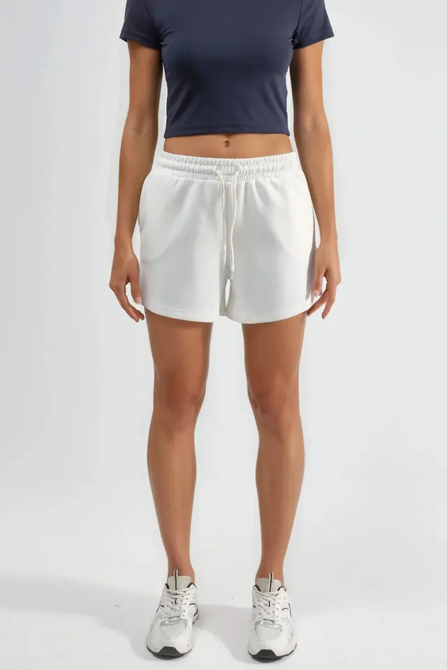 BUSEM Elastic Waist Modal Shorts with Pockets
