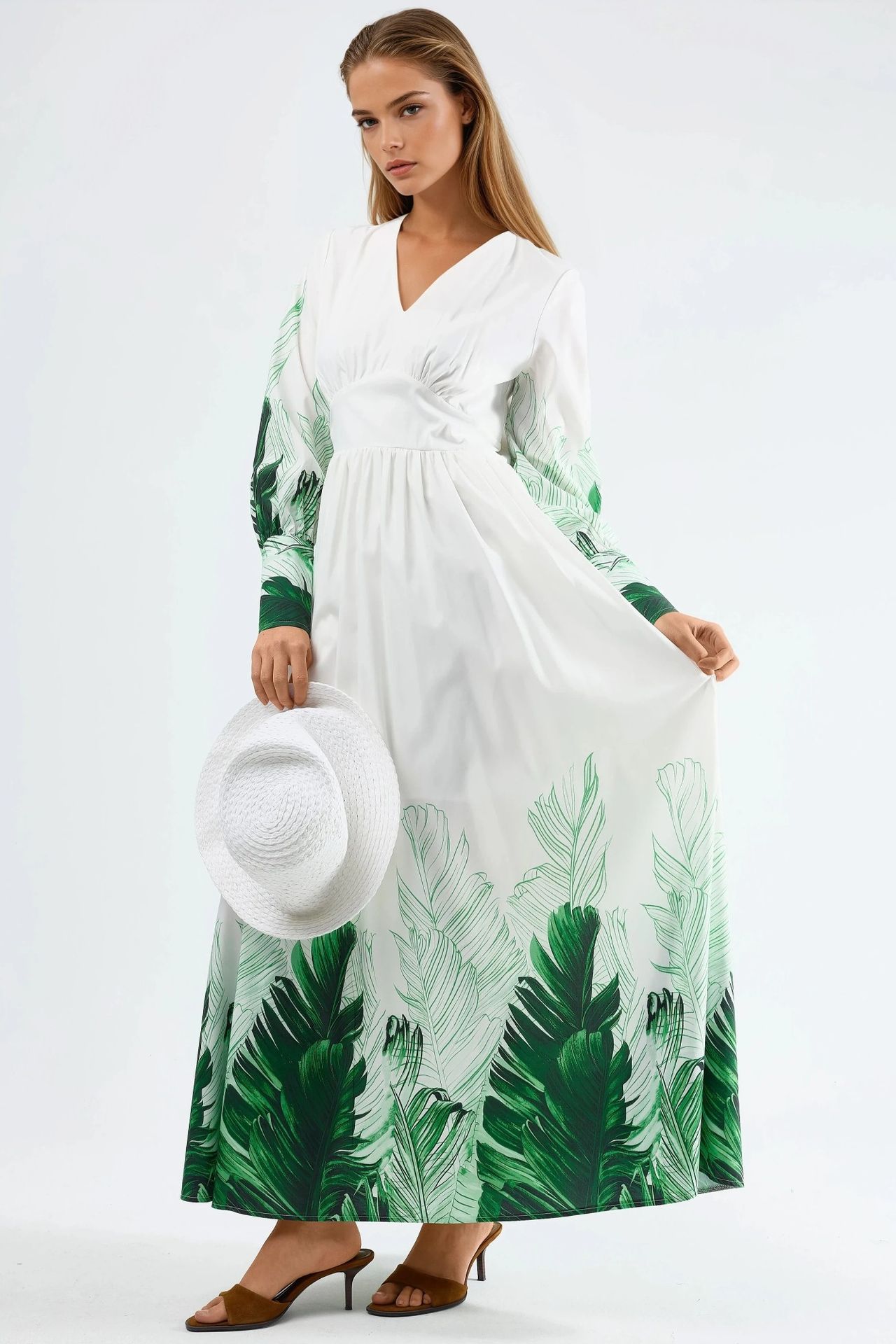 MSN Tropical Floral Print Maxi Dress 2