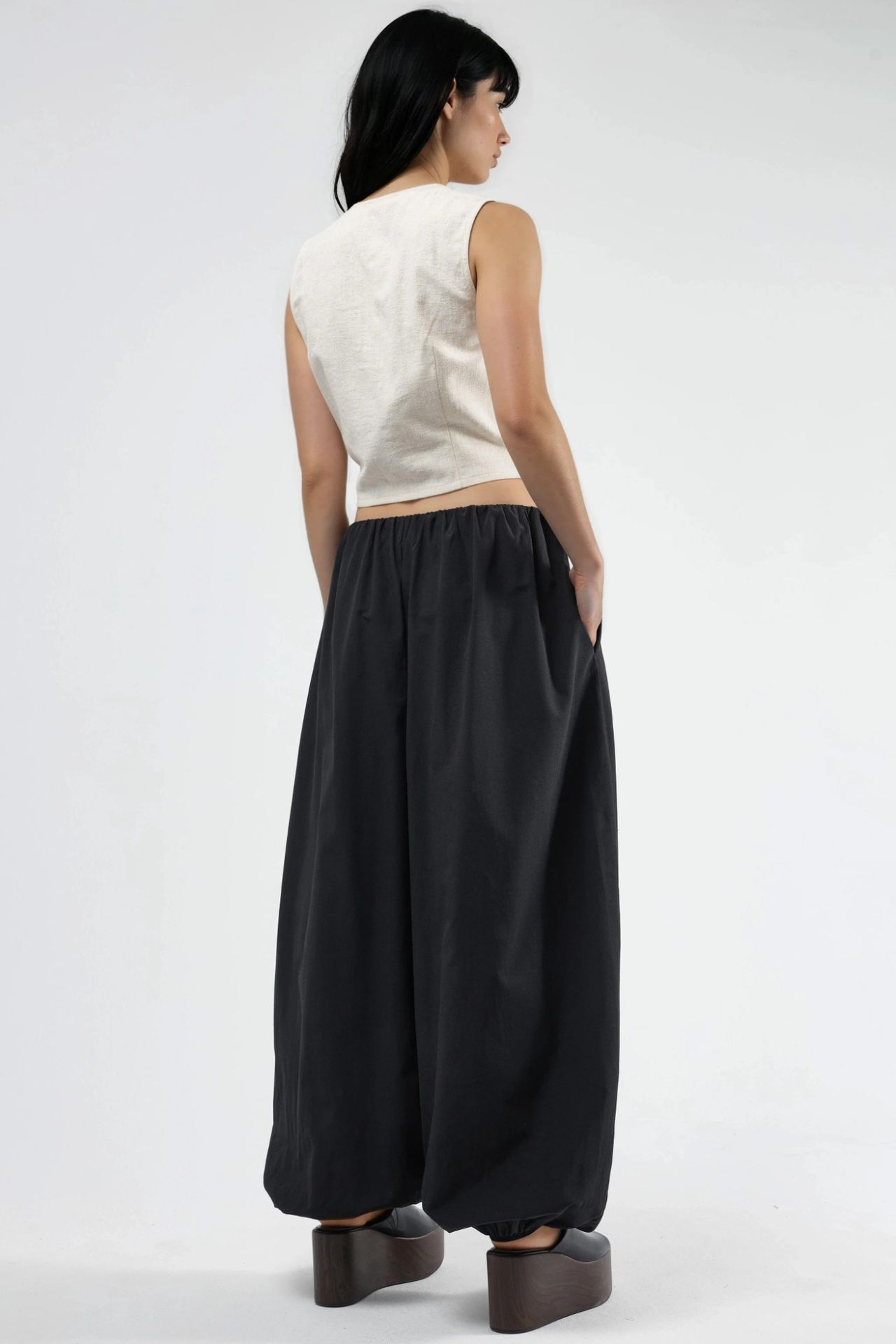 BUSEM Elastic Waist Balloon Pants 3