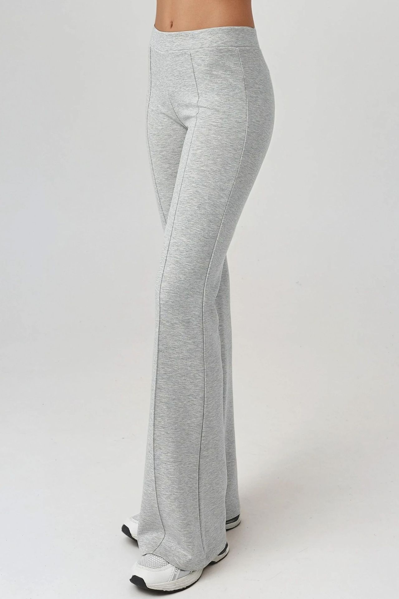 BUSEM Ribbed Elastic Flare Pants