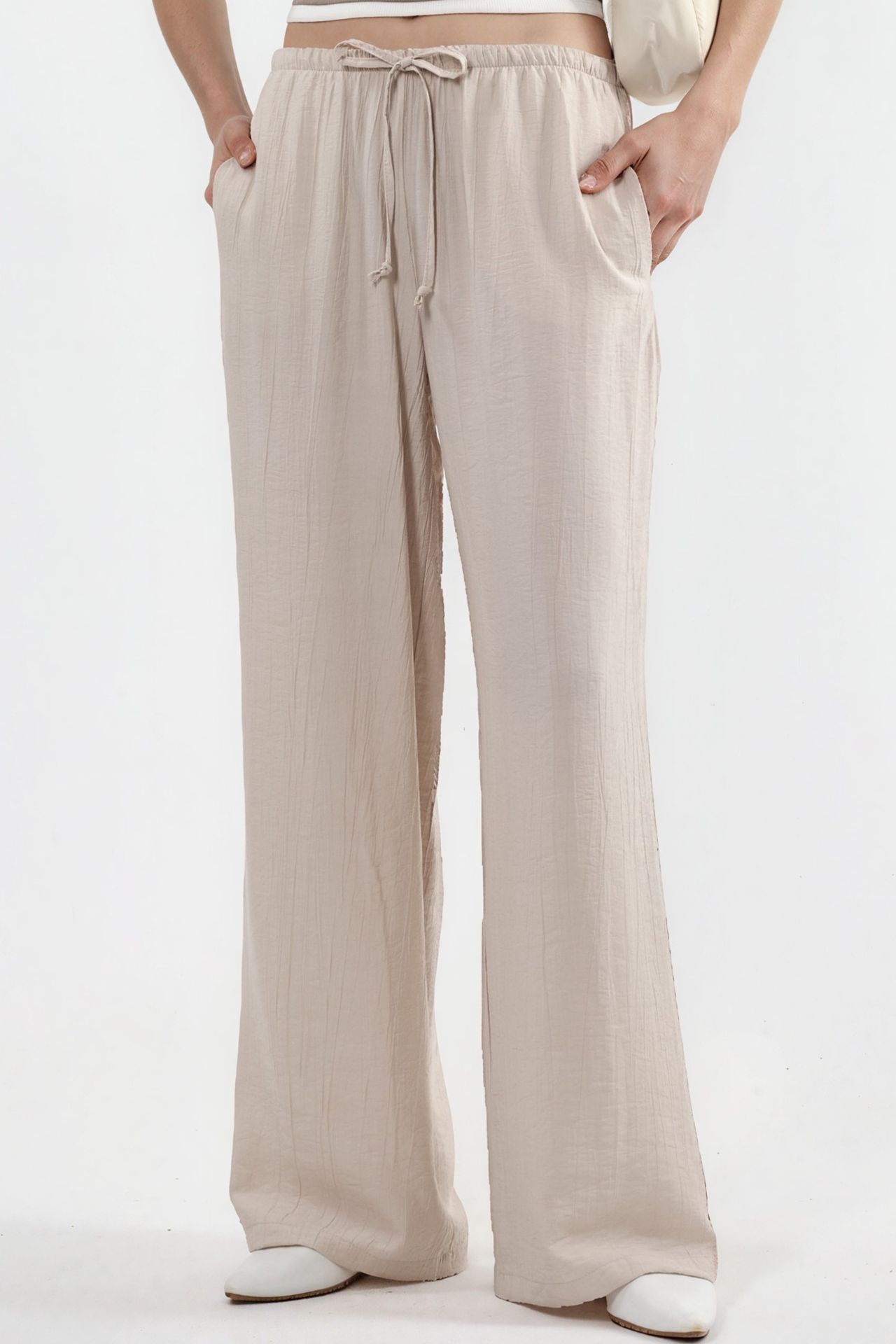 BUSEM Women's Wide-Leg Woven Trousers 1