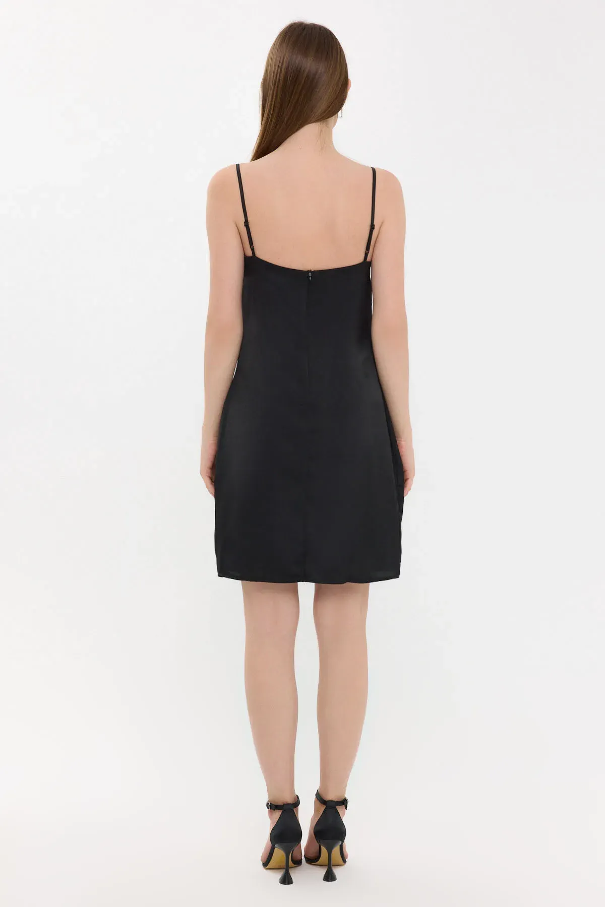 Spaghetti Strap Tie-Front Mini Dress 4