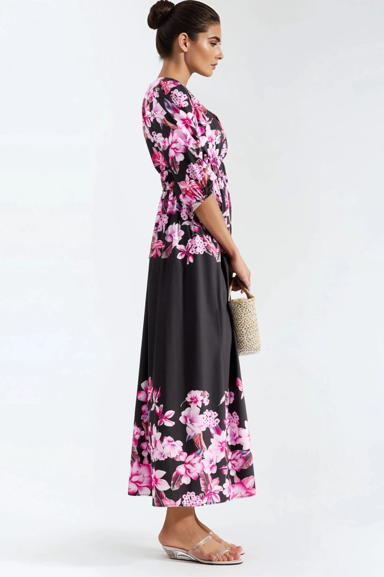 MSN Floral V-neck Maxi Dress 5