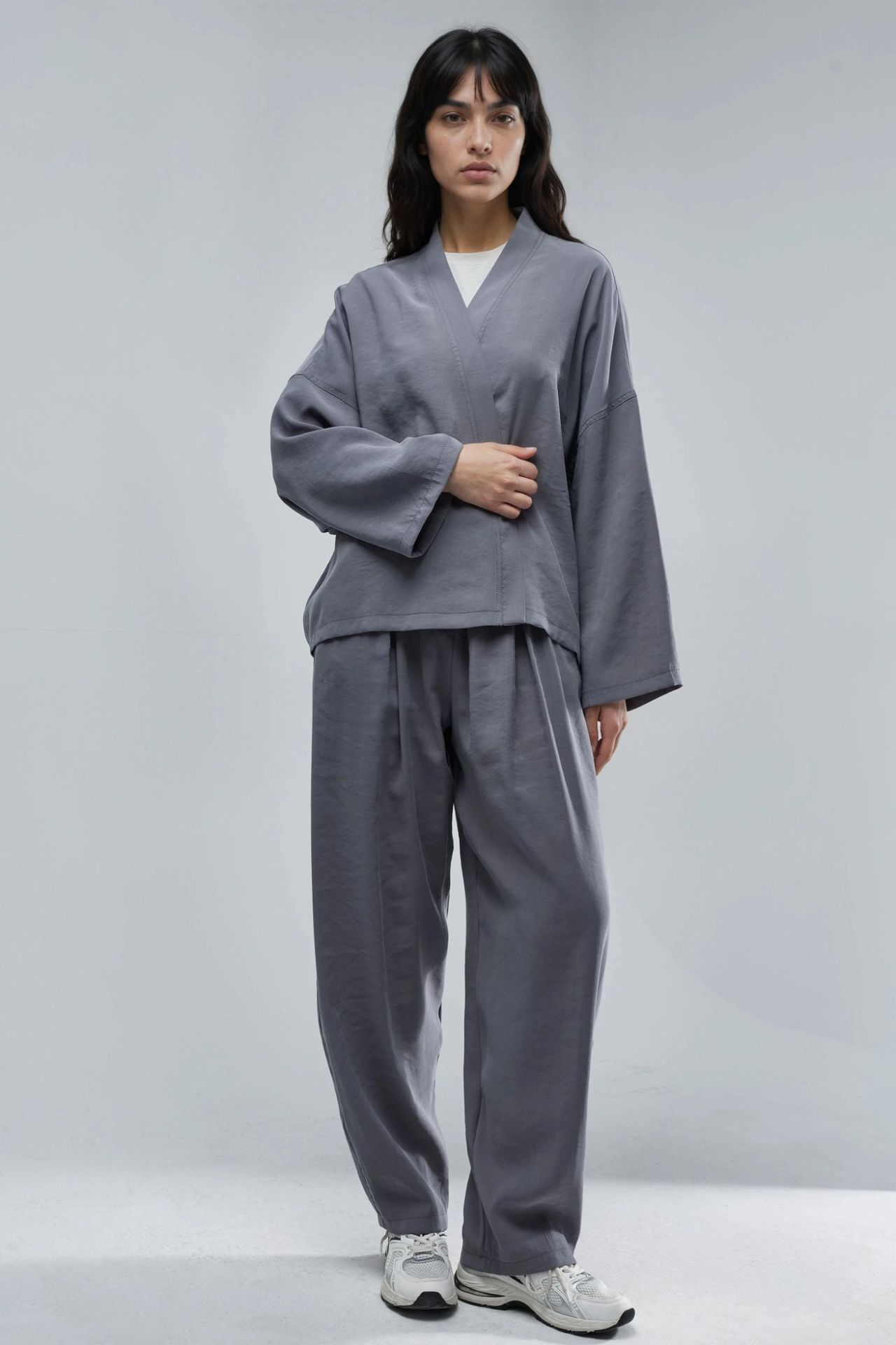 BUSEM Long Sleeve Loose Fit Kimono 3