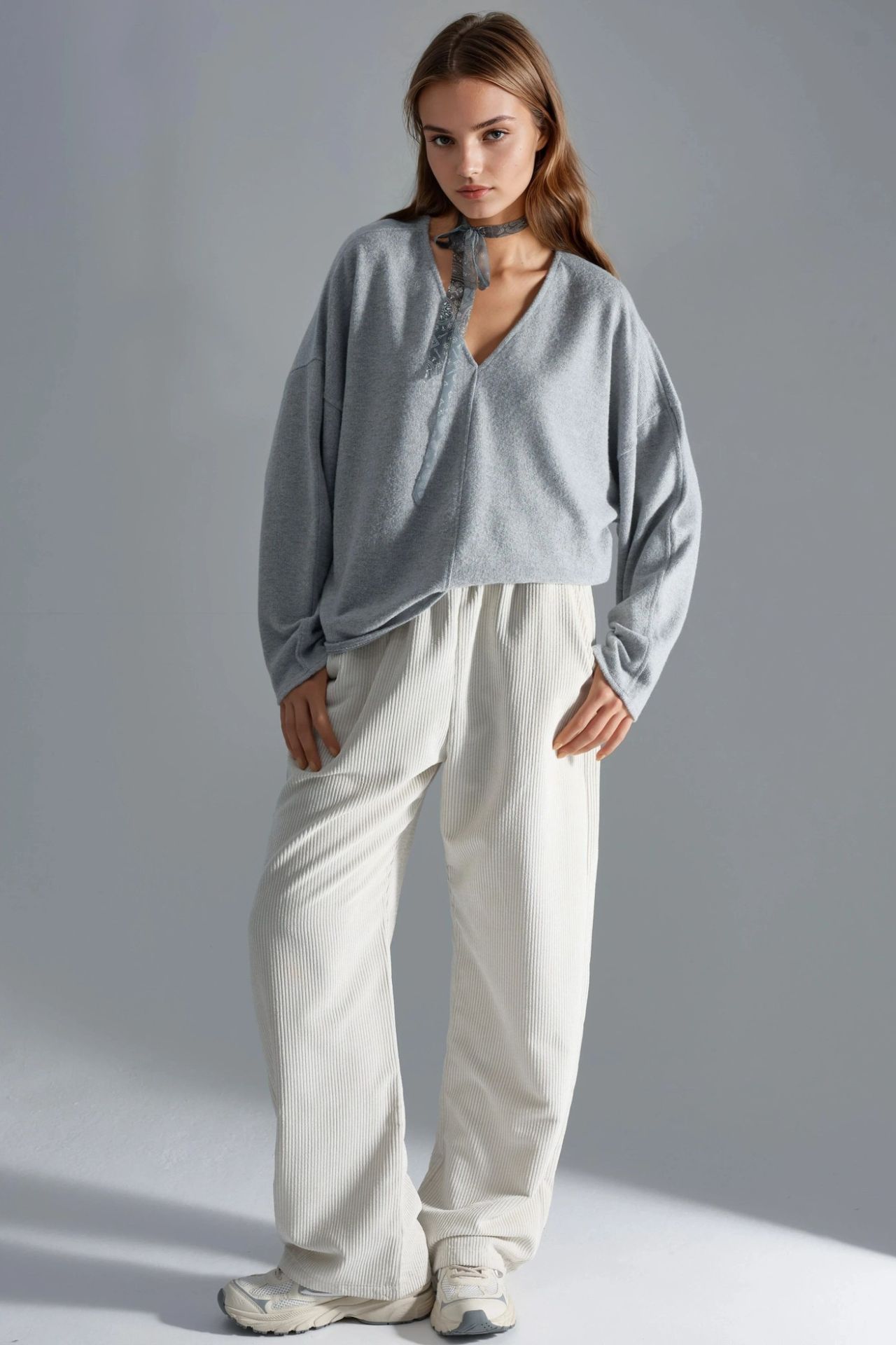 BUSEM V-Neck Long Sleeve Blouse 5