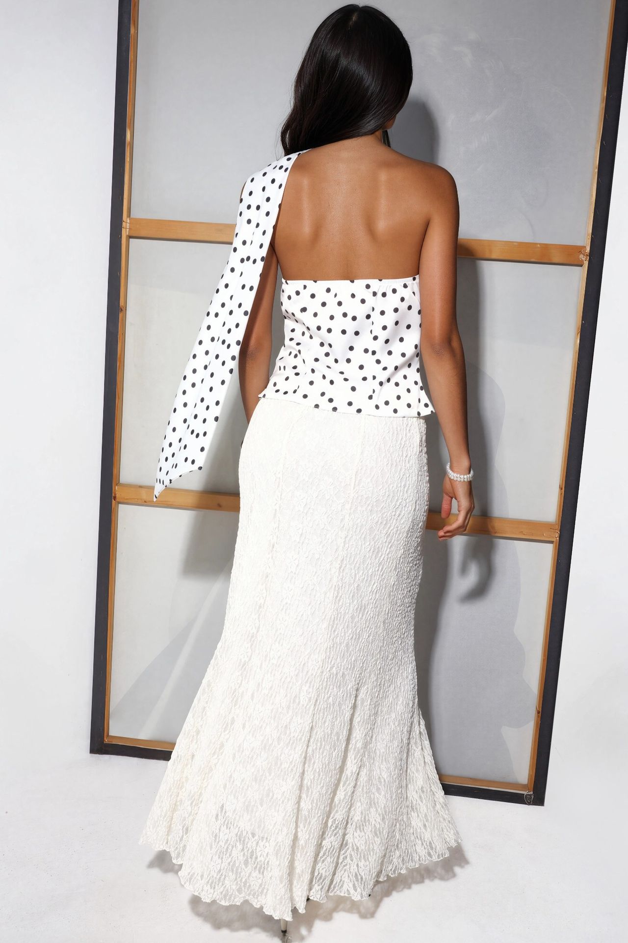 High Waist Lace Maxi Skirt 7