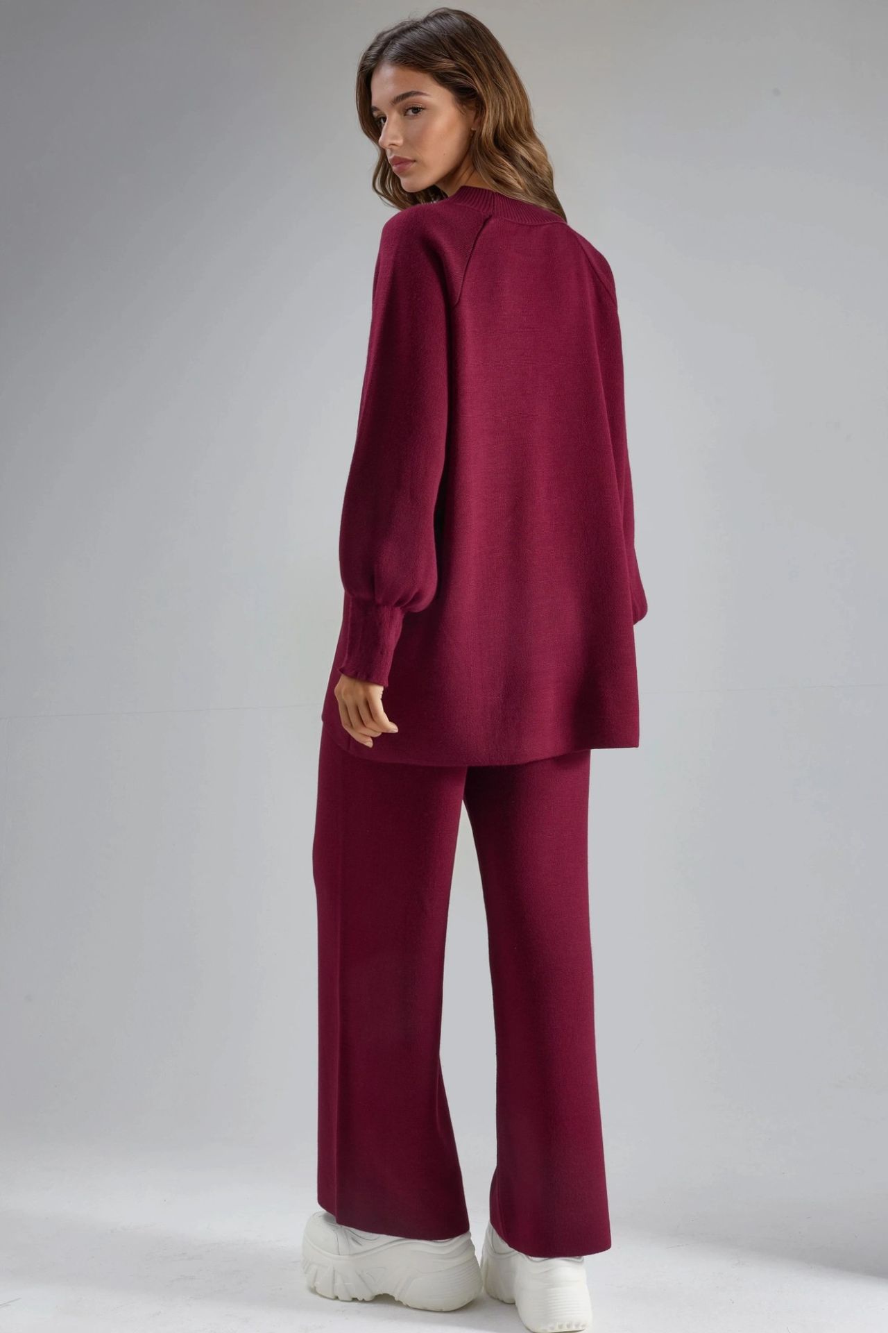 MY FASHION Loose Fit Sweater & Pants Knit Co-ord Set 4
