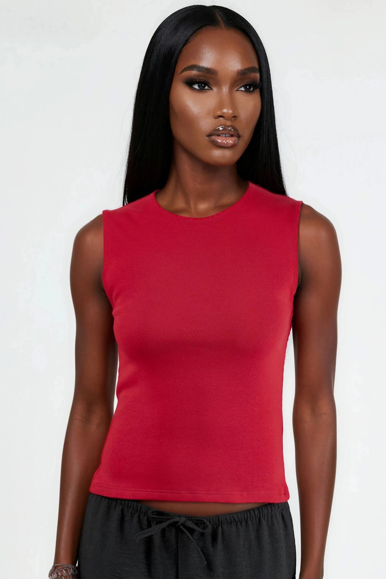 BUSEM Crew Neck Sleeveless Solid Top 6
