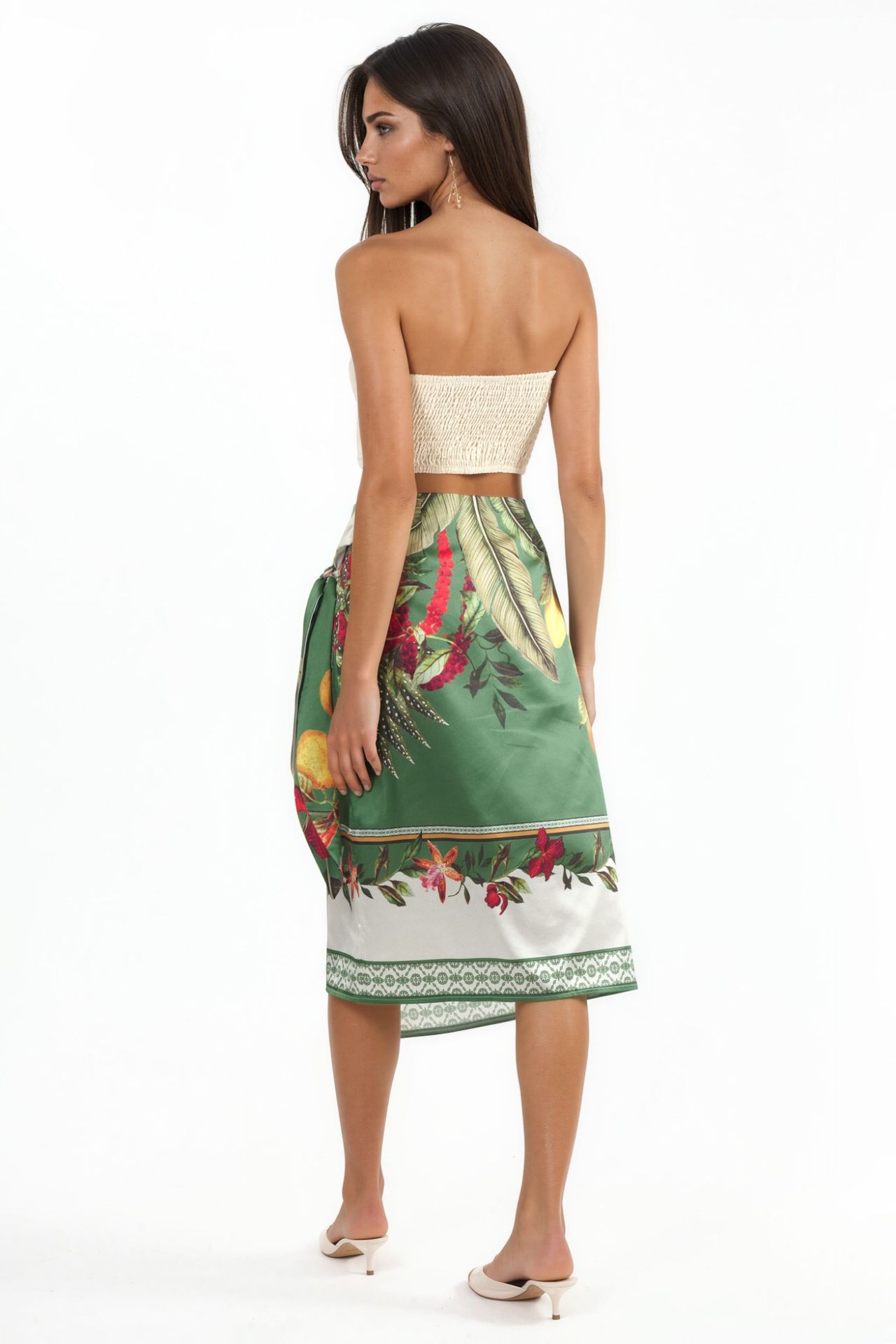 Satin Wrap Skirt 4