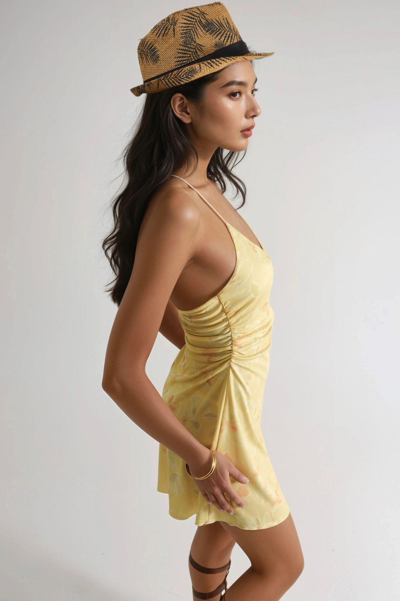 Floral Halter Neck Mini Dress 5