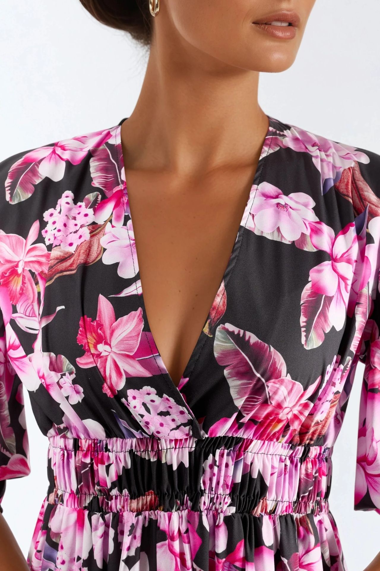 MSN Floral V-neck Maxi Dress 6