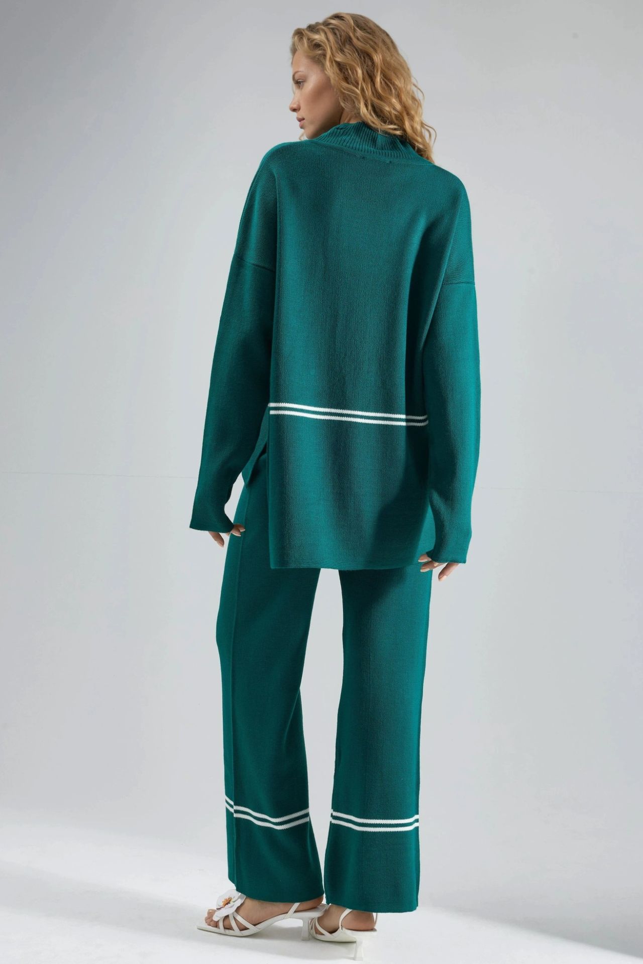 MY FASHION Striped Ribbed Knitwear Co-ord Set 3