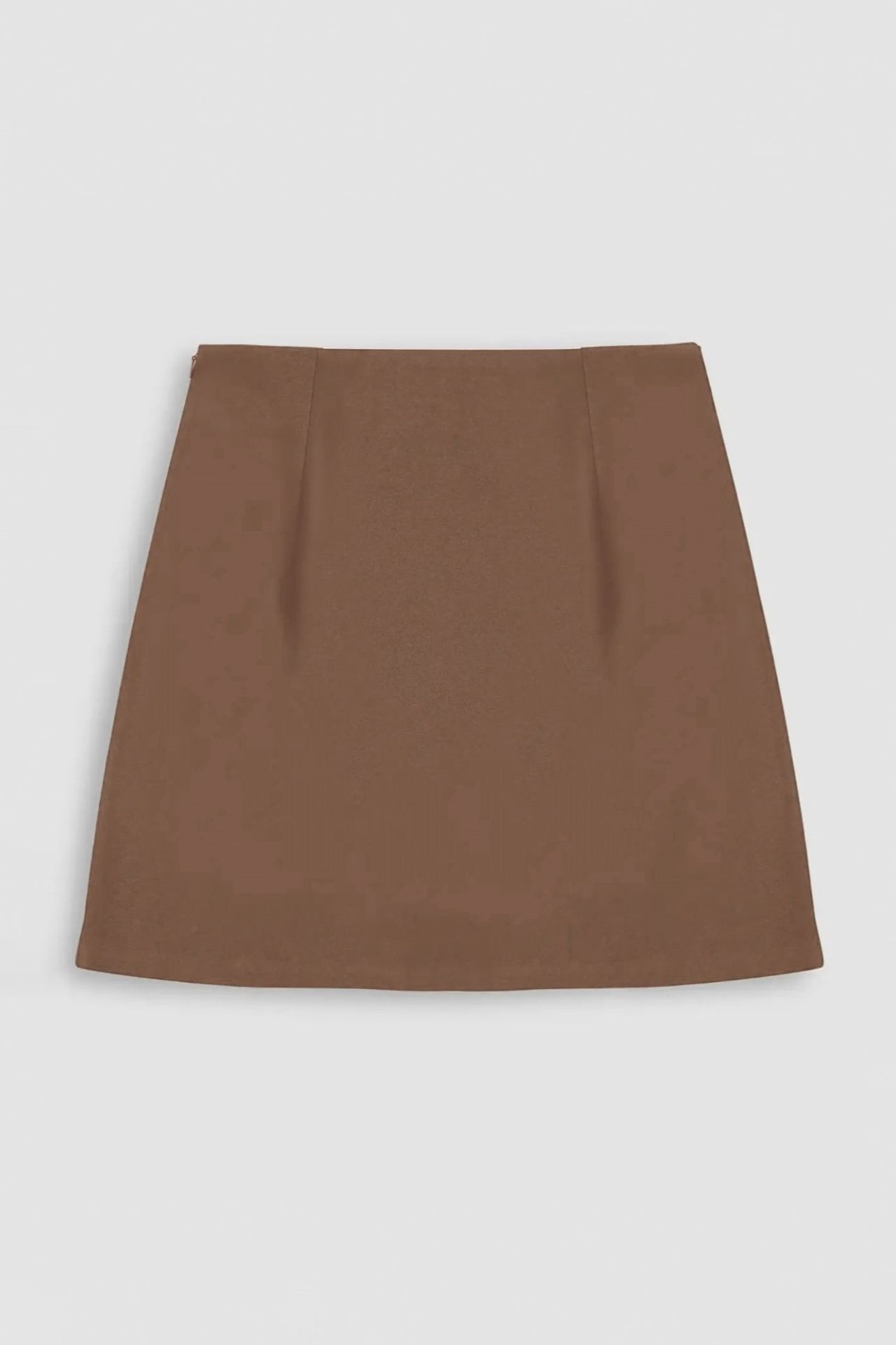 High Waist Mini Skirt with Slit 3