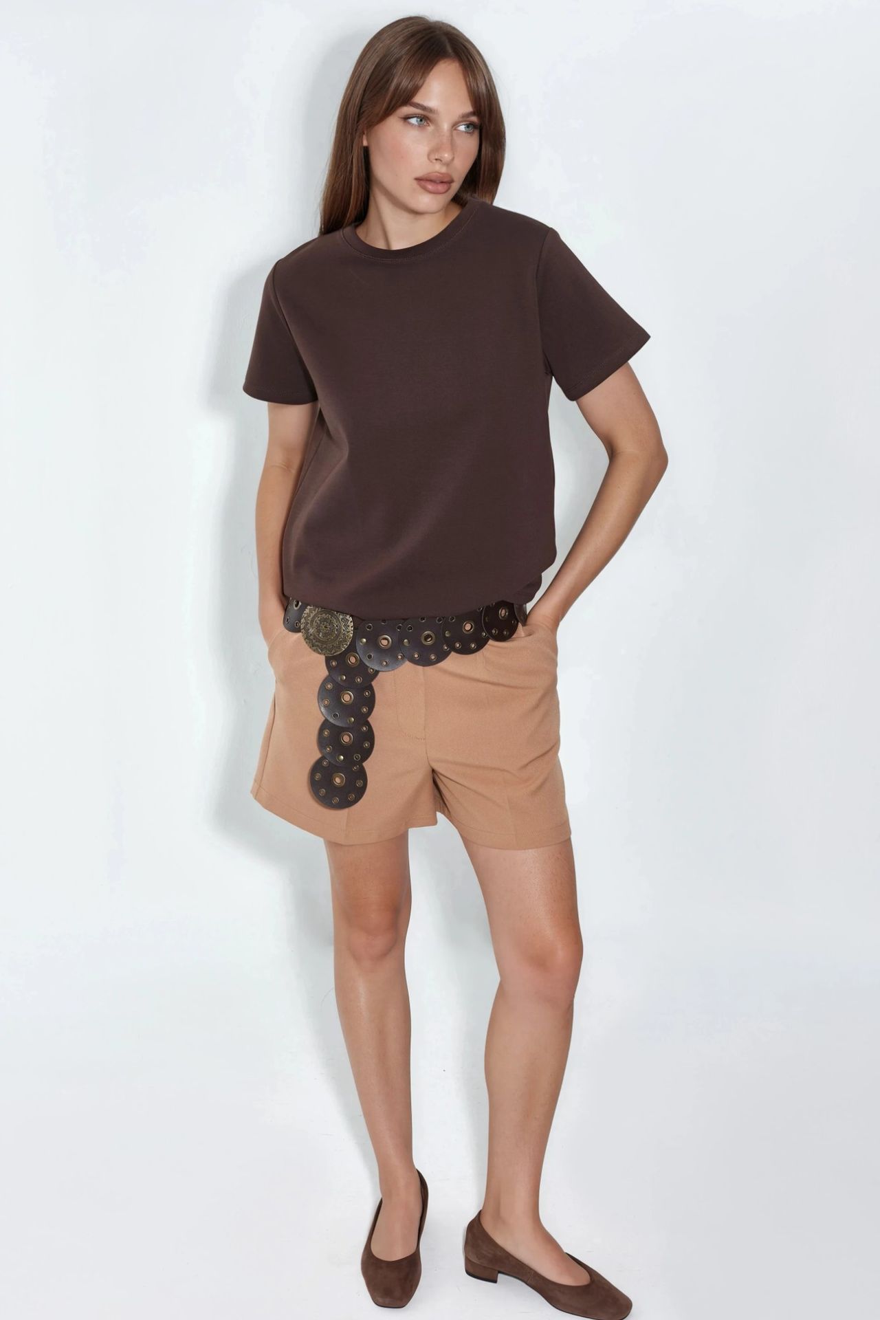 BUSEM Plain Crew Neck T-Shirt 4