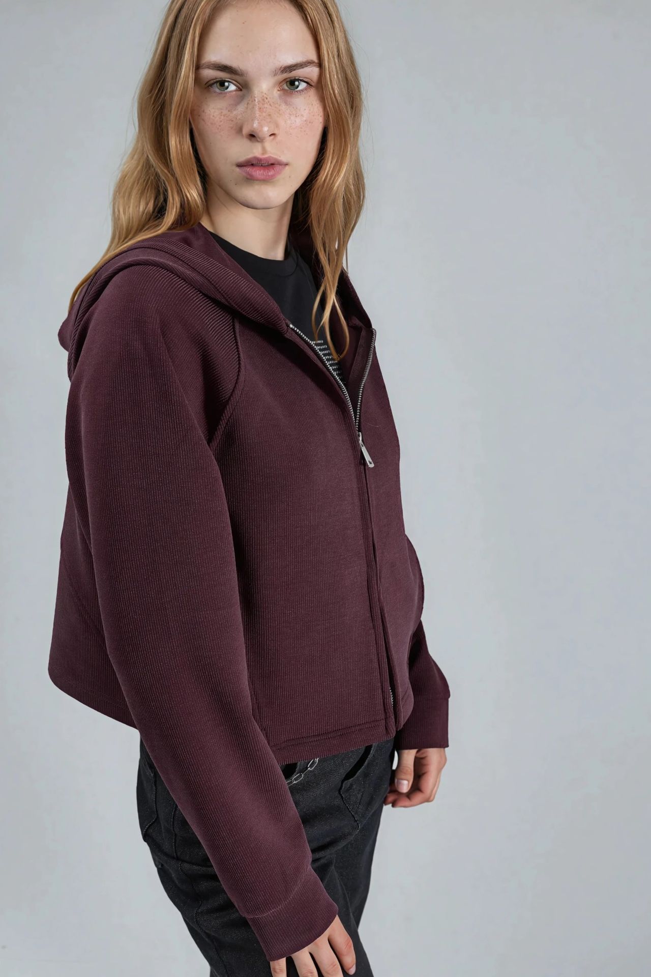 BUSEM Hooded Full-Zip Jacket with Pockets 3
