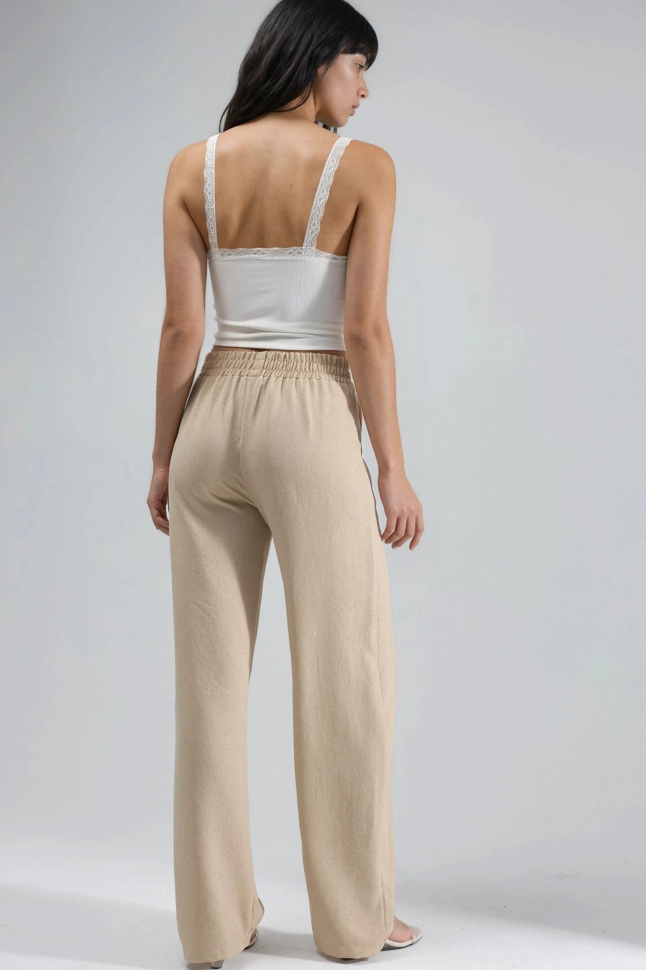 Elastic Waist Straight Leg Pants Ellie Collection 3