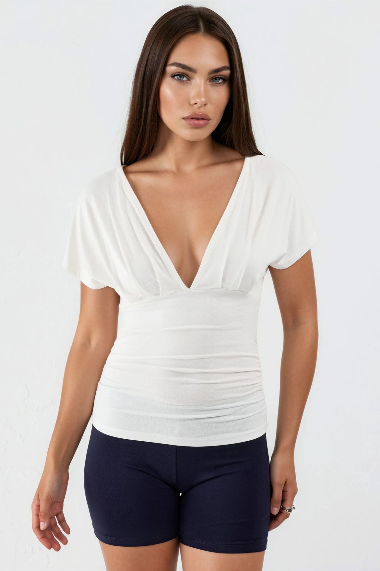 BUSEM V-Neck Tie Detail Blouse 1