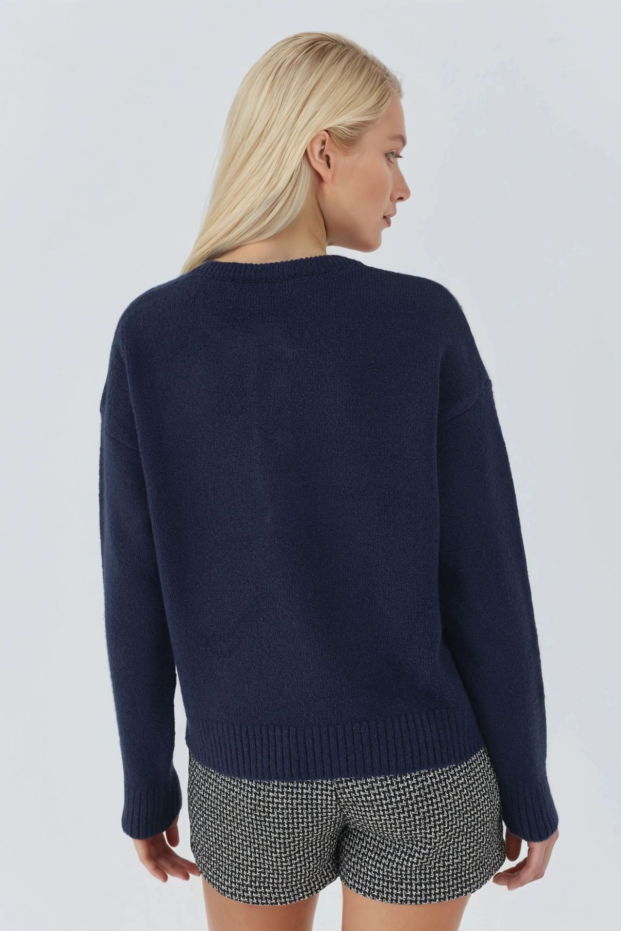 Soft Textured Knit Sweater with Buttons 3