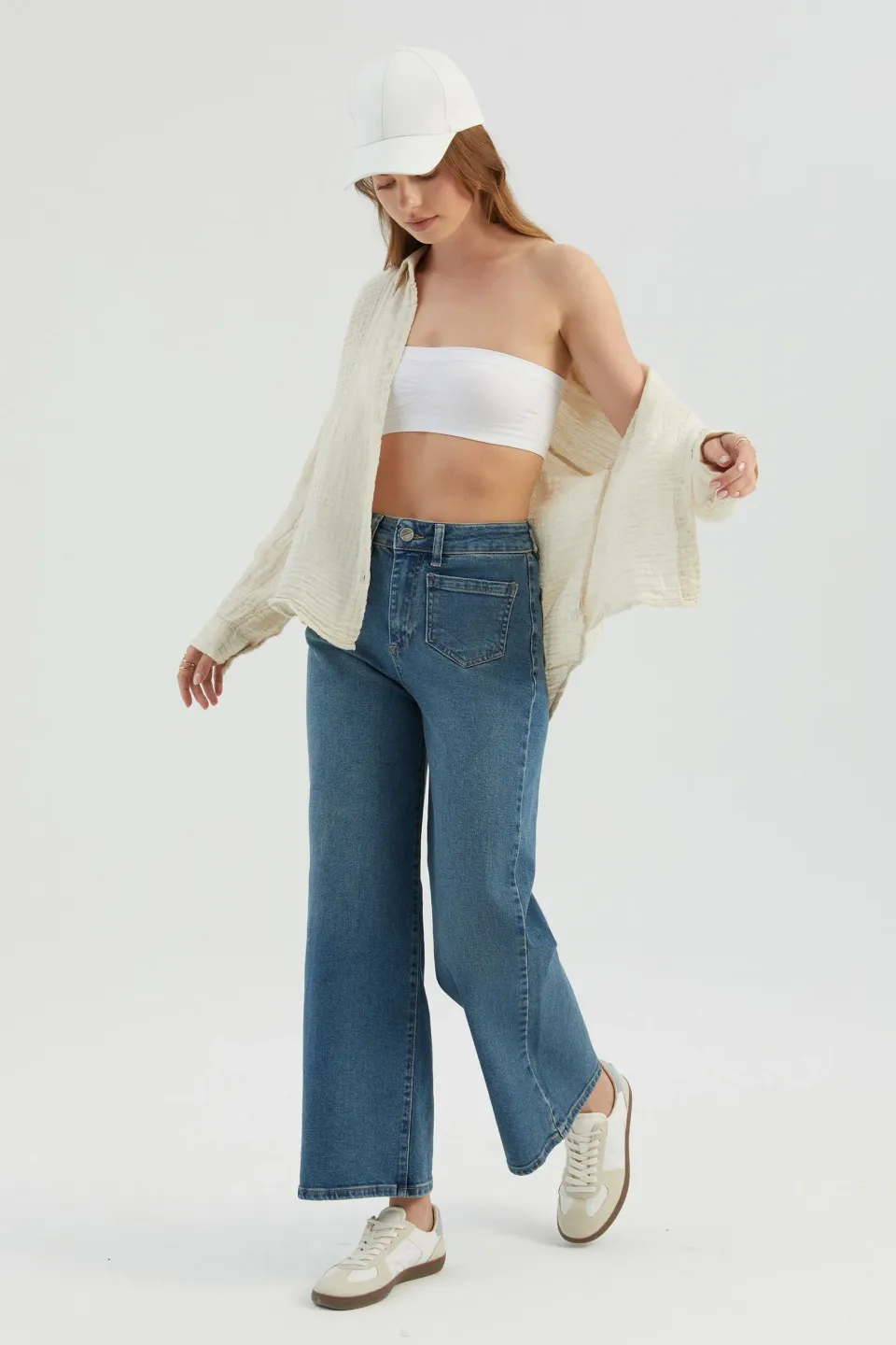 High Waist Mom-fit Jeans