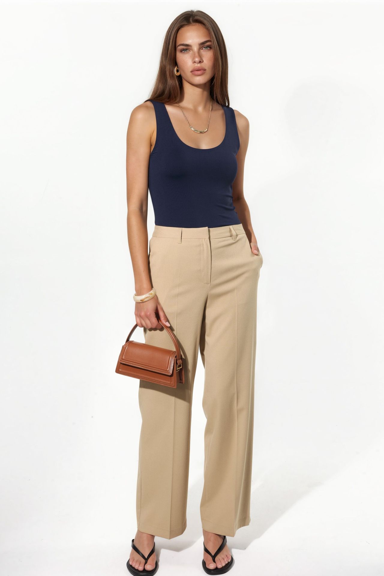 BUSEM U Collar Knitted Cami Top 4