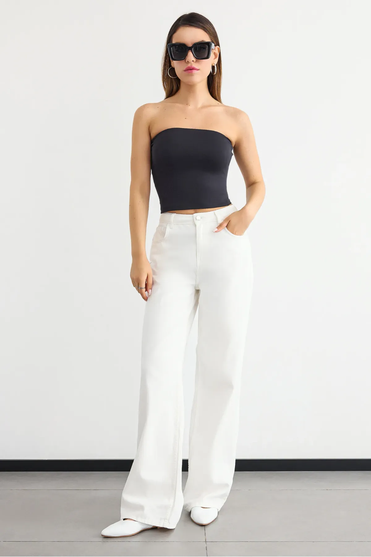 Strapless Crop Top 1