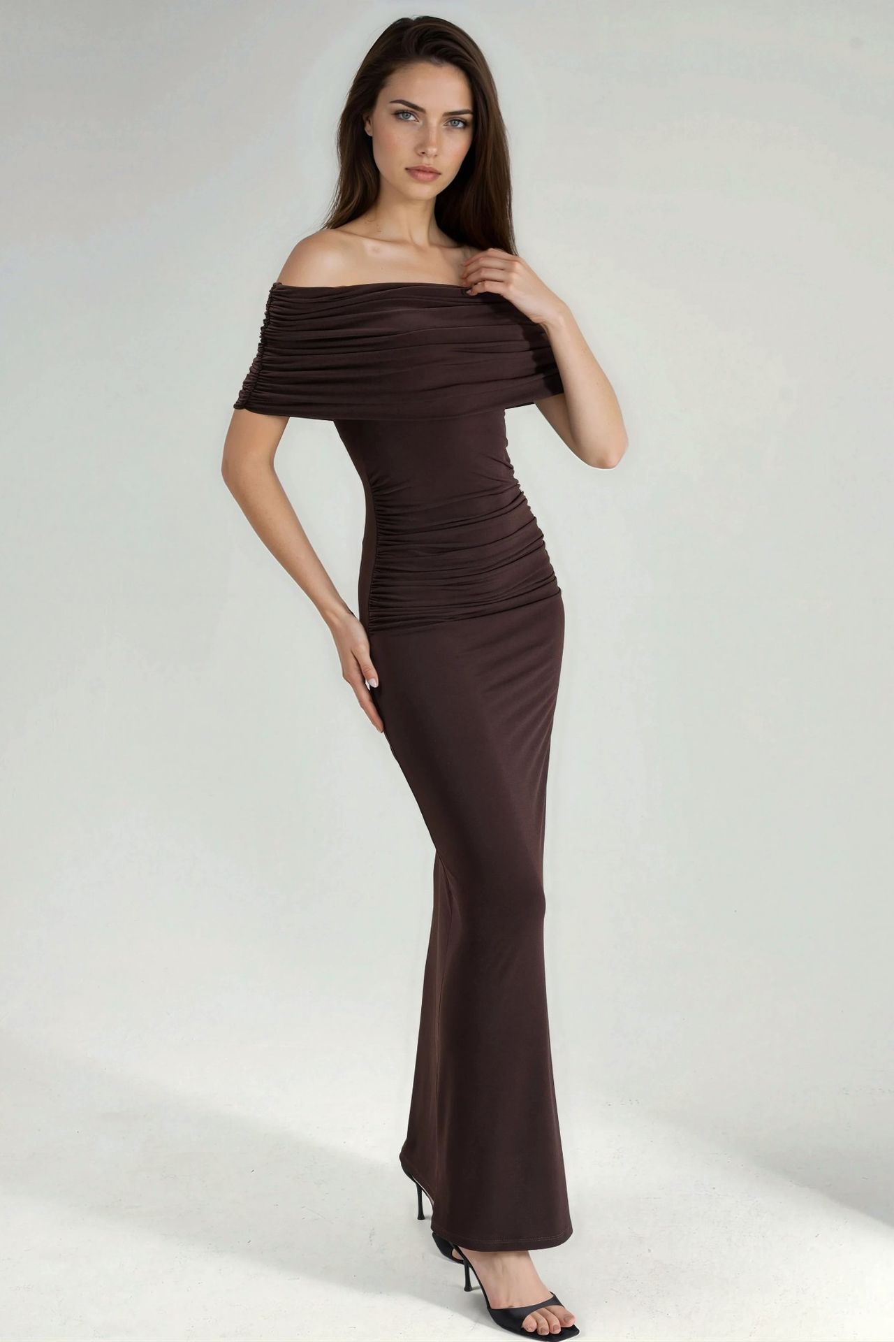 Strapless Maxi Bodycon Dress 4