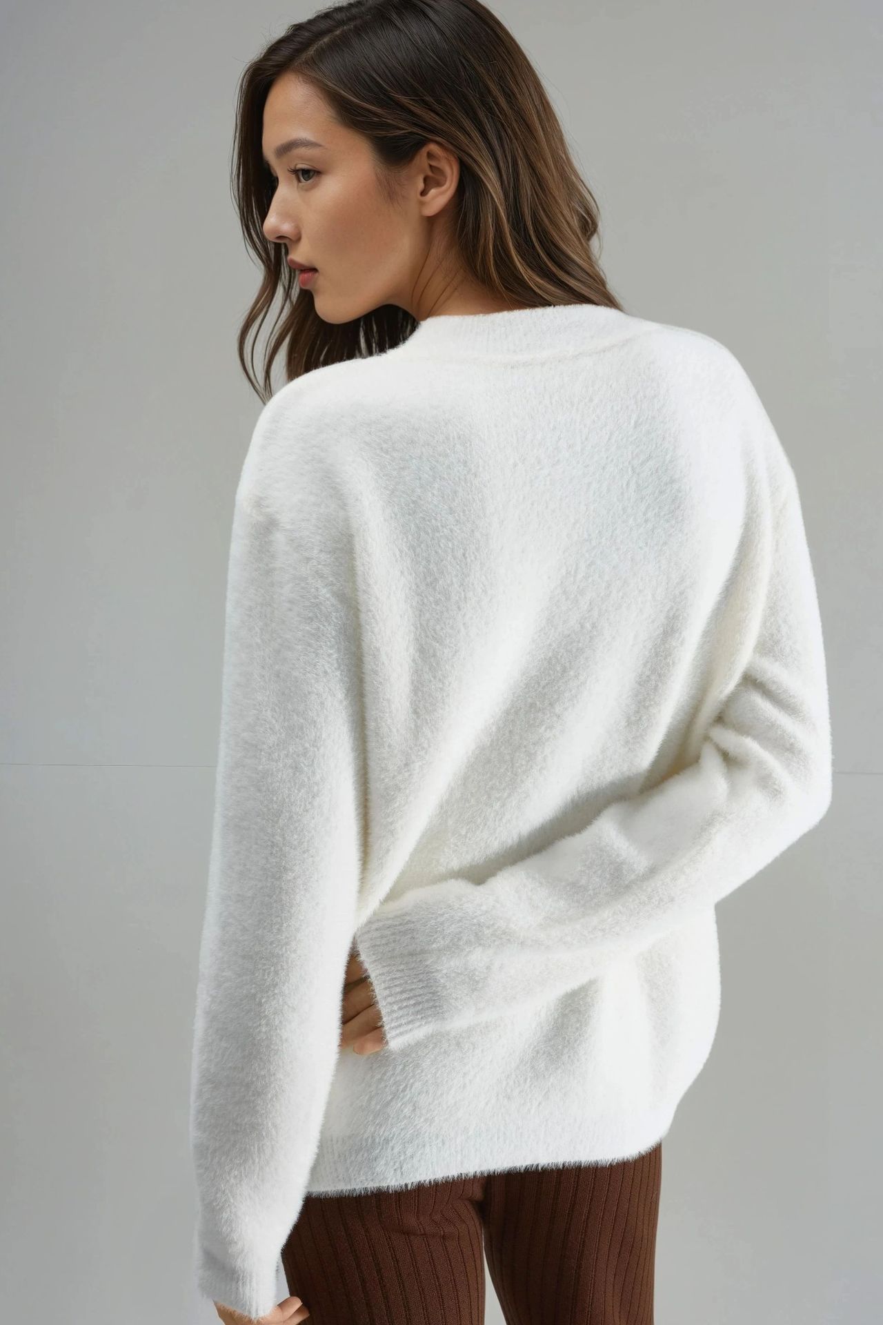 MY FASHION Oversize Teddy Bear Plush Sweater 3