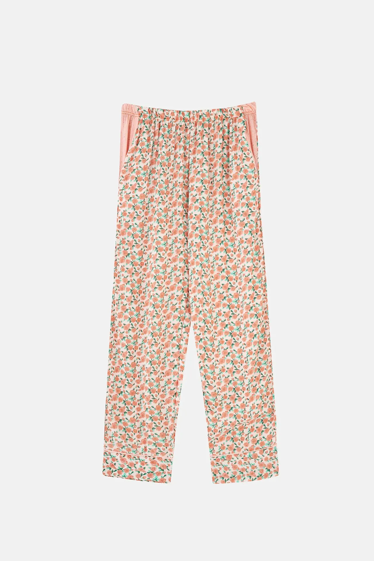 Floral Buttoned Pajama Set