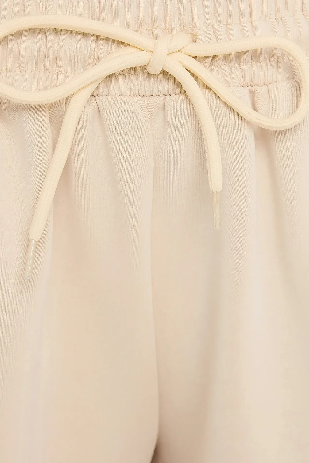 High-Waist Woven Shorts with Drawstring