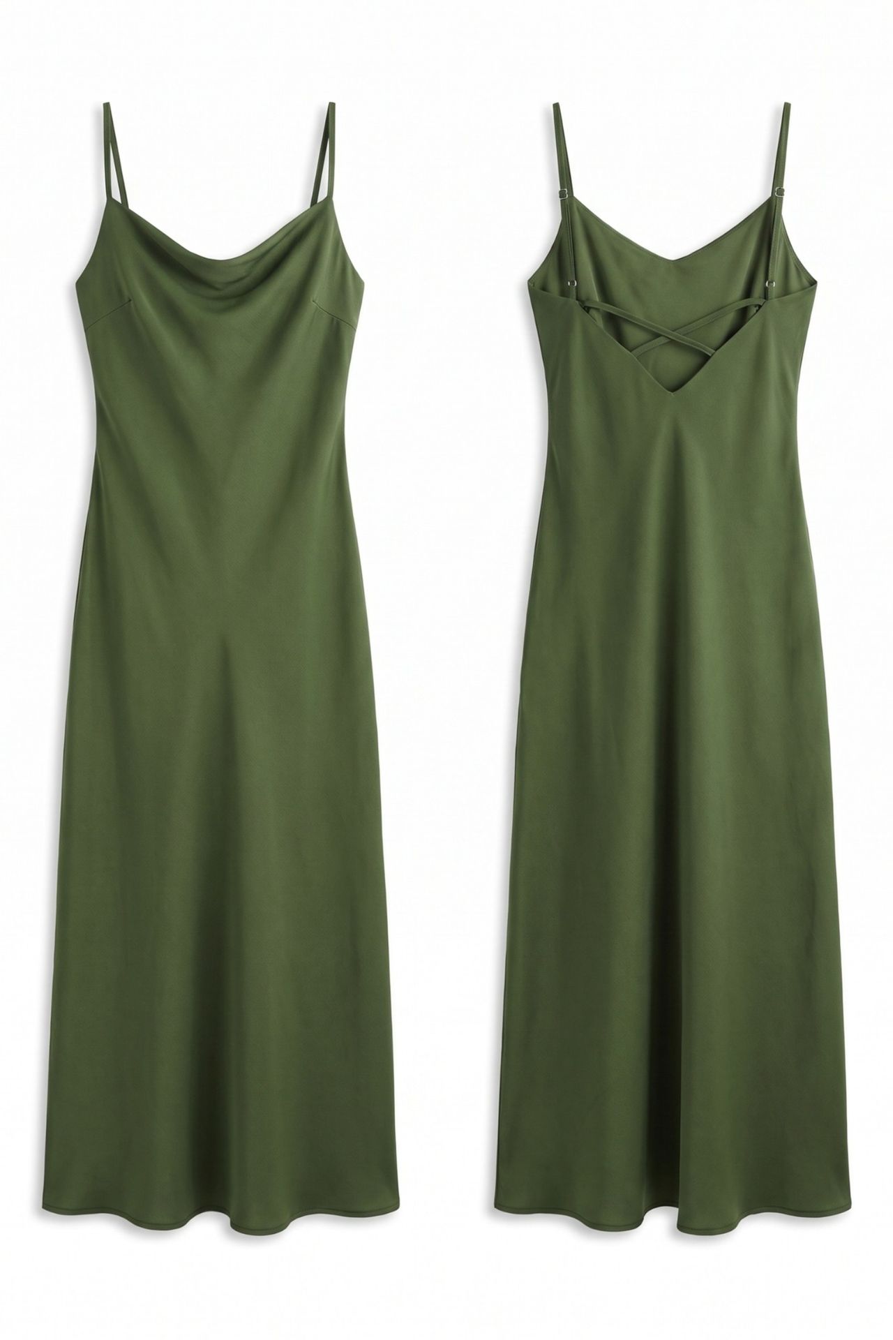 Satin Midi Dress 6