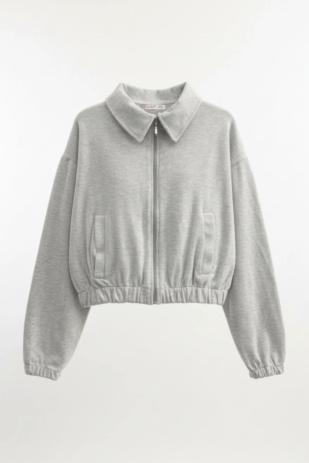 MIXRAY Relaxed Fit Zipper Jacket with Pockets 5