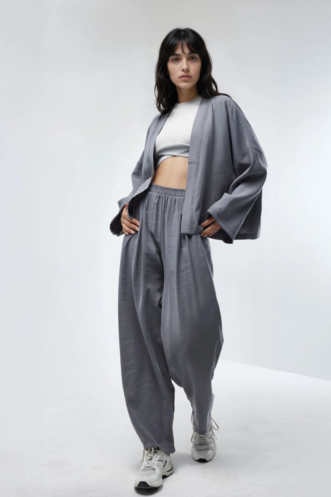 BUSEM Wide Leg Pleated Pants 4