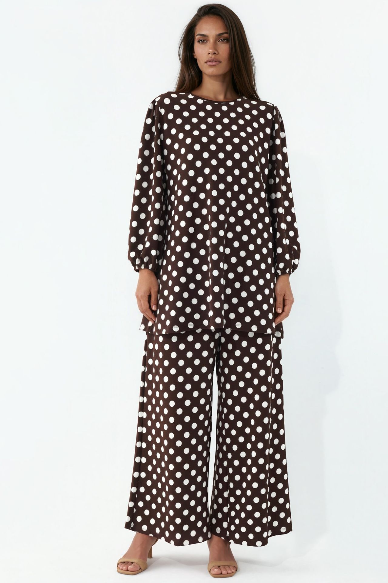 BDART Textured Long Sleeve Tunic and Wide Leg Pants Set 2