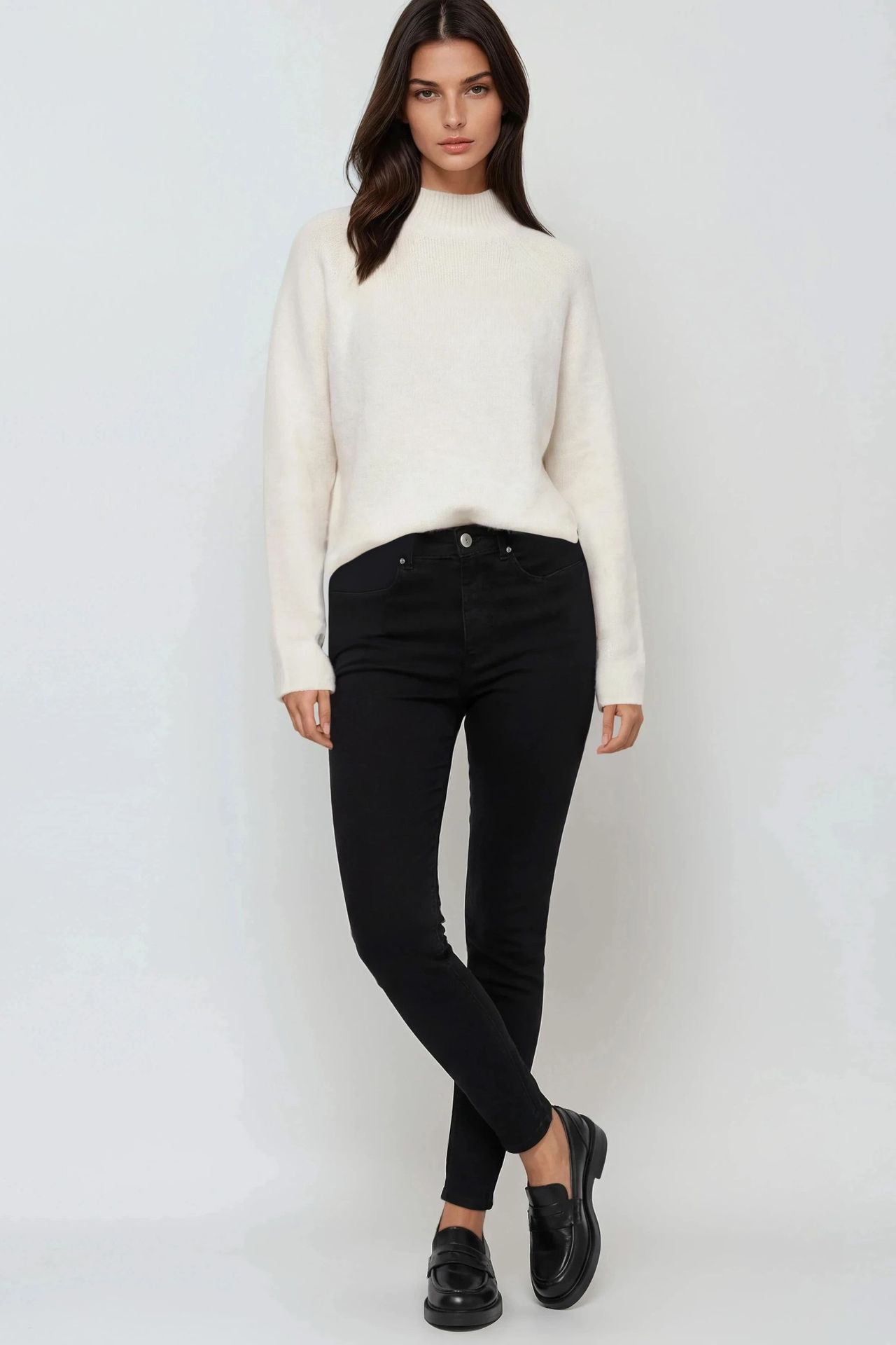 Mixray Knit Half Turtleneck Sweater 3