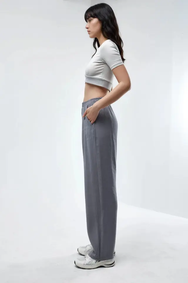 BUSEM Wide Leg Pleated Pants