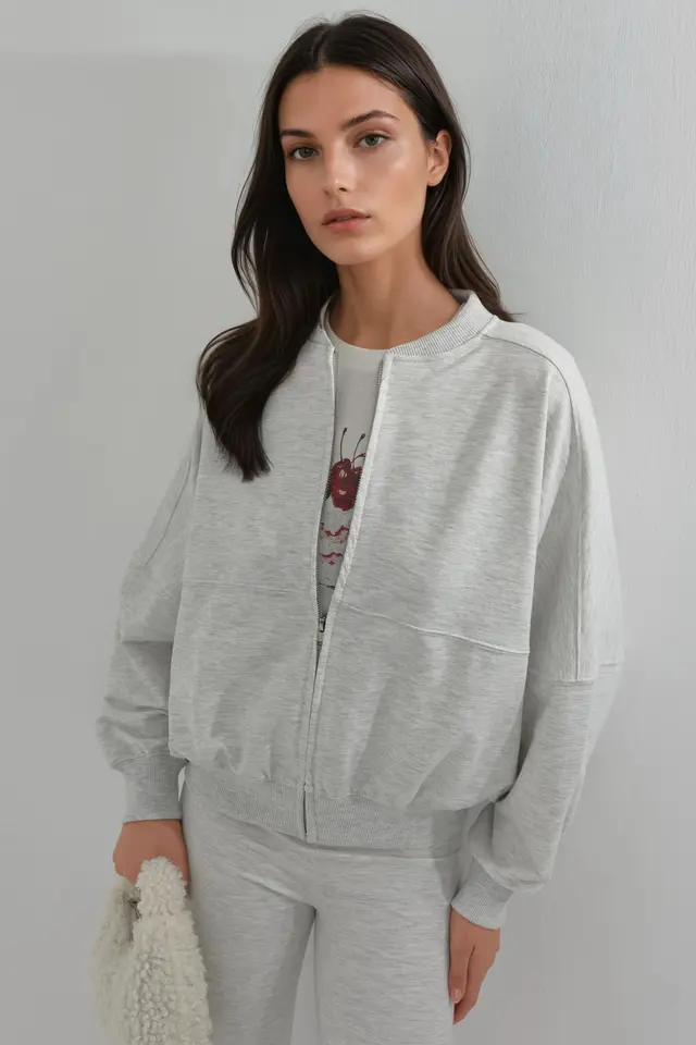 BUSEM Relaxed Fit Full-Zip Sweatshirt